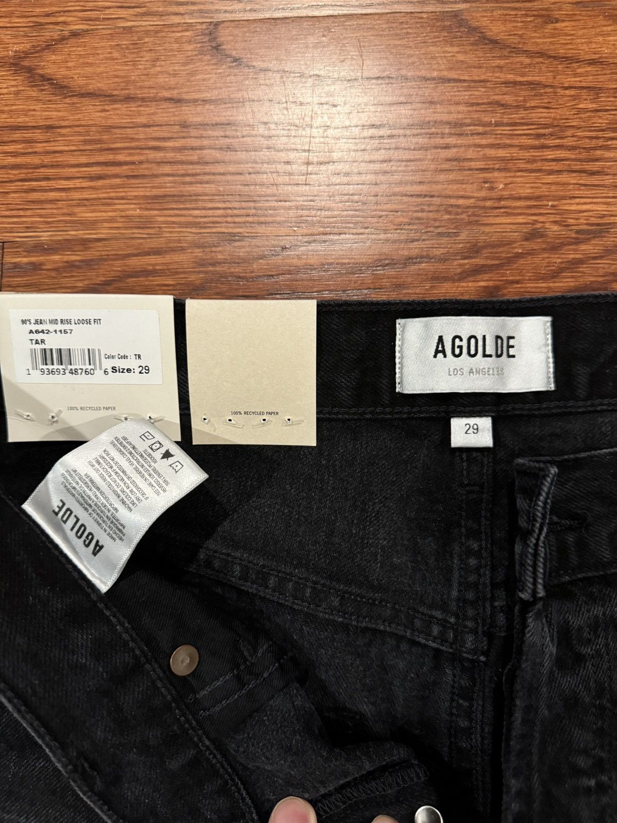 Agolde Agolde 90s Jeans - Tar (29) Size US 29 - 2 Thumbnail
