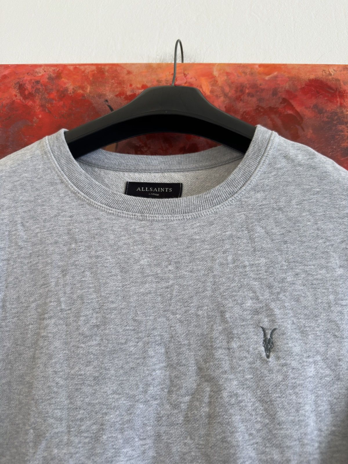 Allsaints Allsaints Gray Cotton Sweatshirt Size L Size US L / EU 52-54 / 3 - 4 Thumbnail