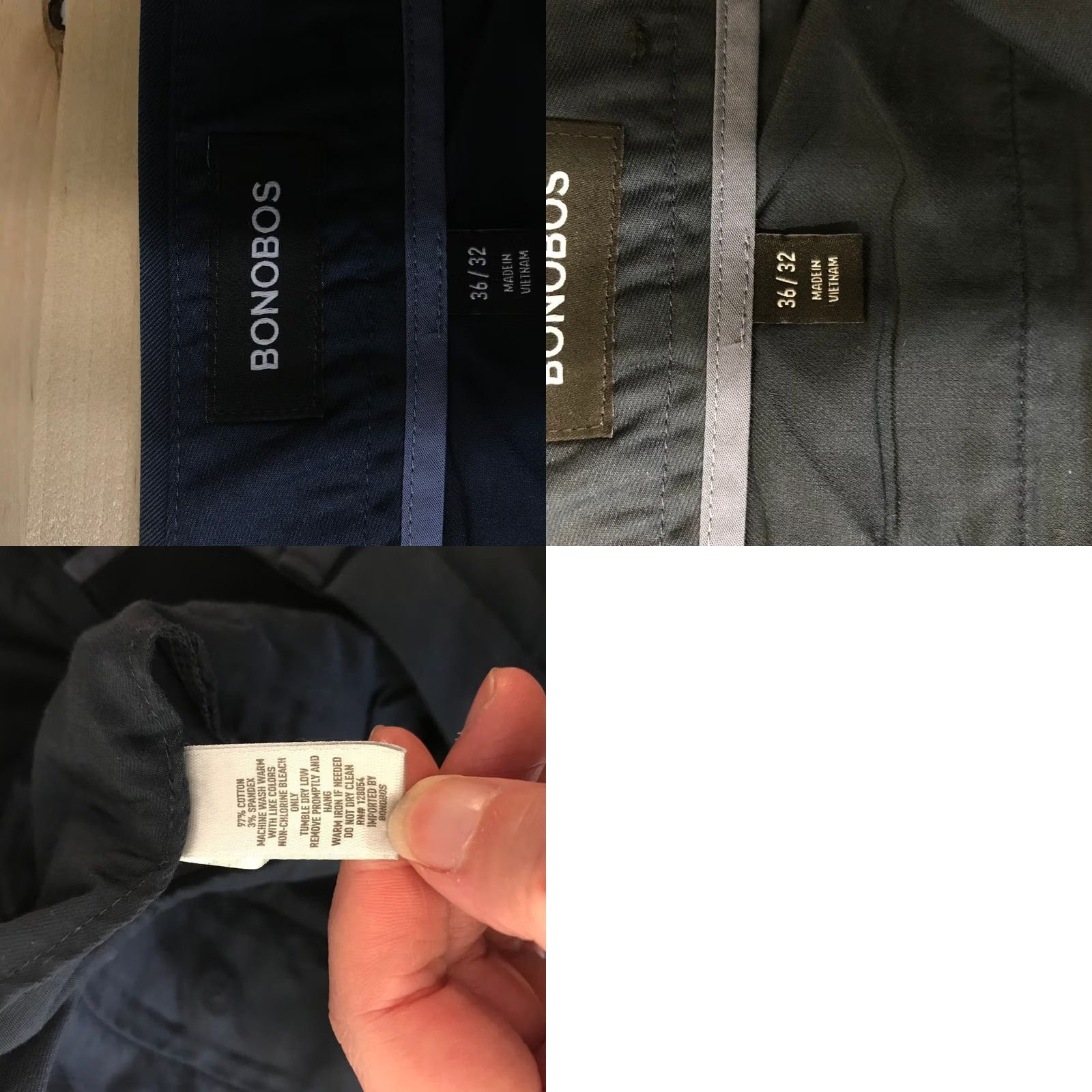 Bonobos Bonobos Pants Womens 36 Mens Navy Slim Fit Stretch Chino Size 36x32 Size 25" / US 0 / IT 36 - 8 Thumbnail