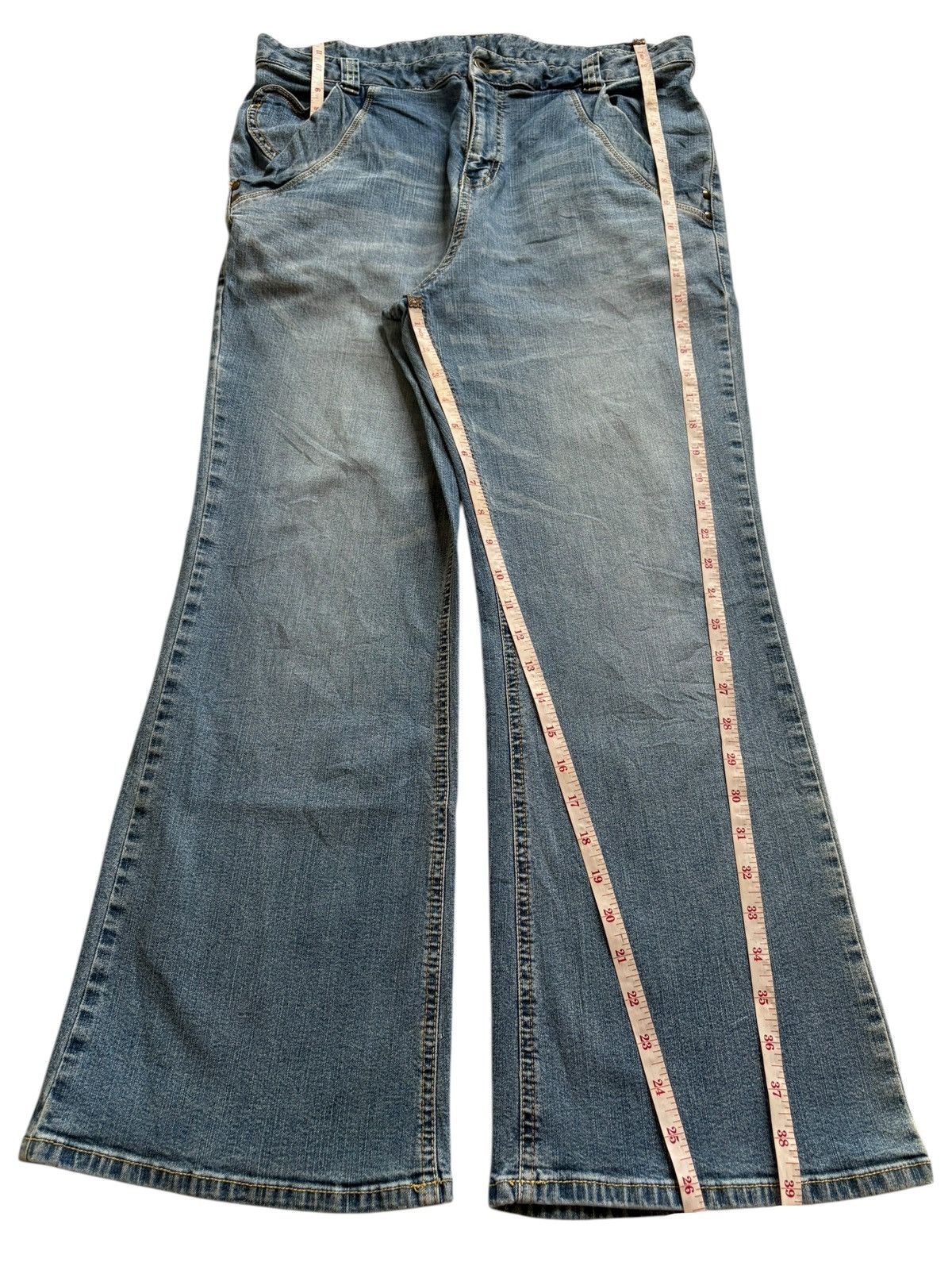 Japanese Brand SALES🔥Vintage Japanese Brand Mud Wash Bootcut Flare Jeans Size US 33 - 14 Thumbnail