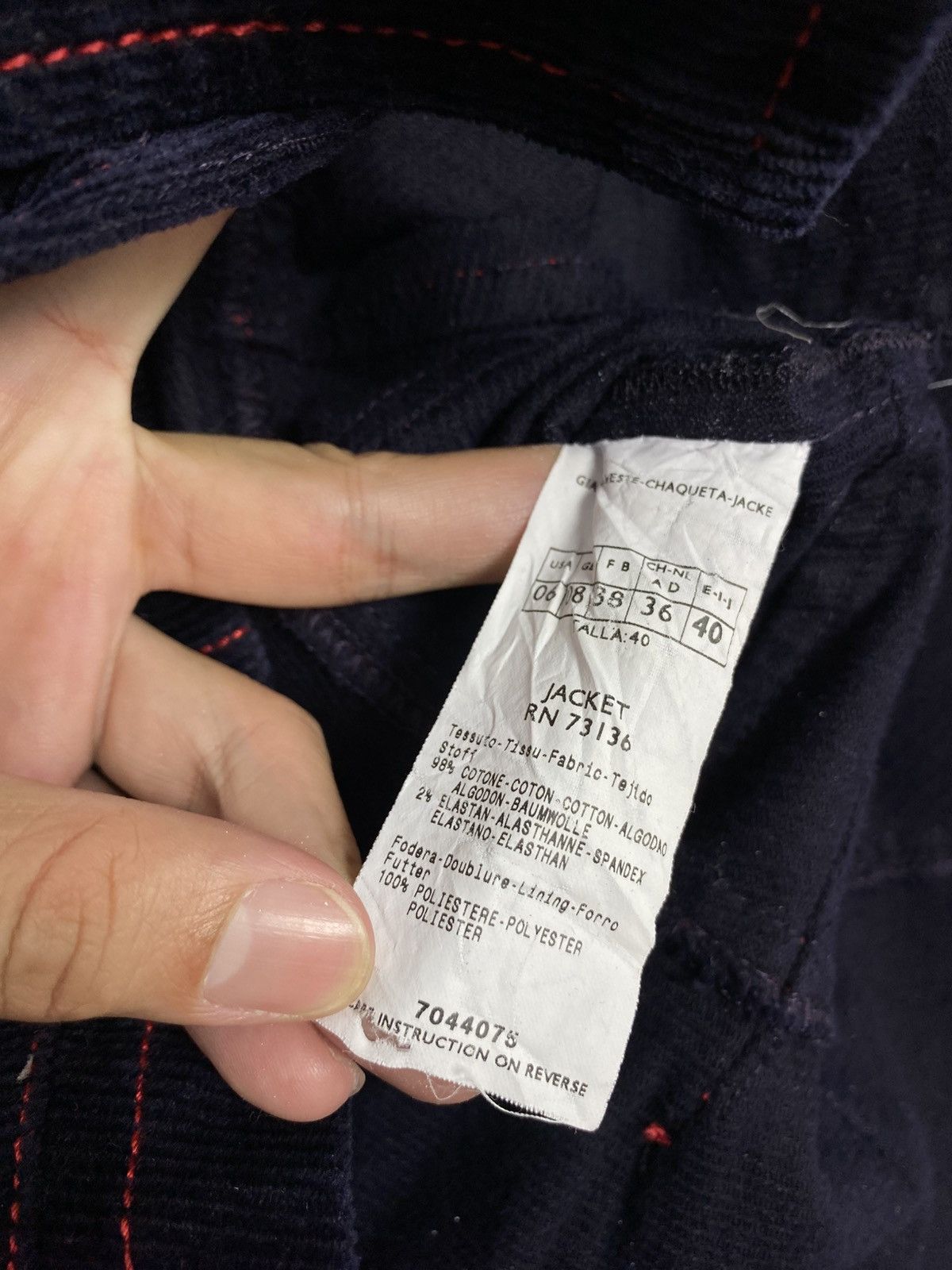 MAX&Co. Rare‼️ Max & Co by Max Mara Corduroy Punk Jacket Size XS / US 0-2 / IT 36-38 - 9 Thumbnail