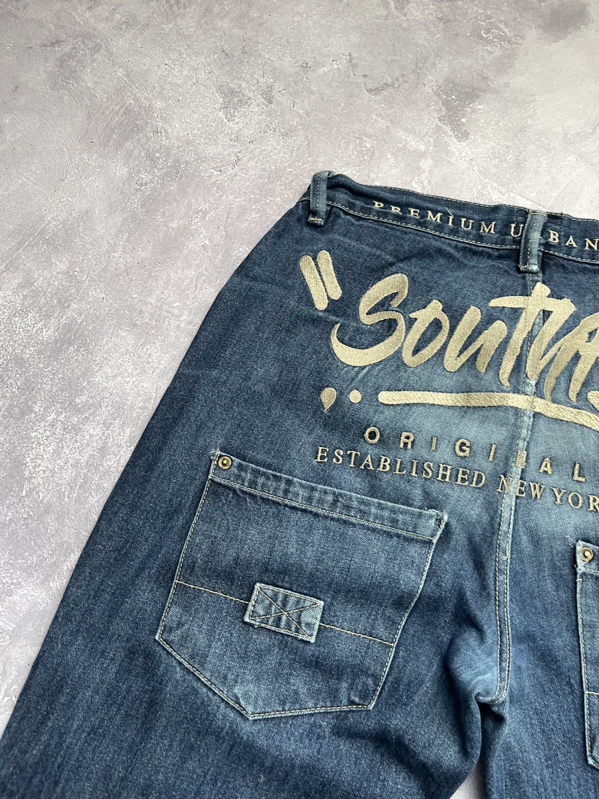 Southpole 💥RARE💥 Vintage South Pole Big Logo Embroidered Baggy Jeans Size US 30 / EU 46 - 12 Thumbnail