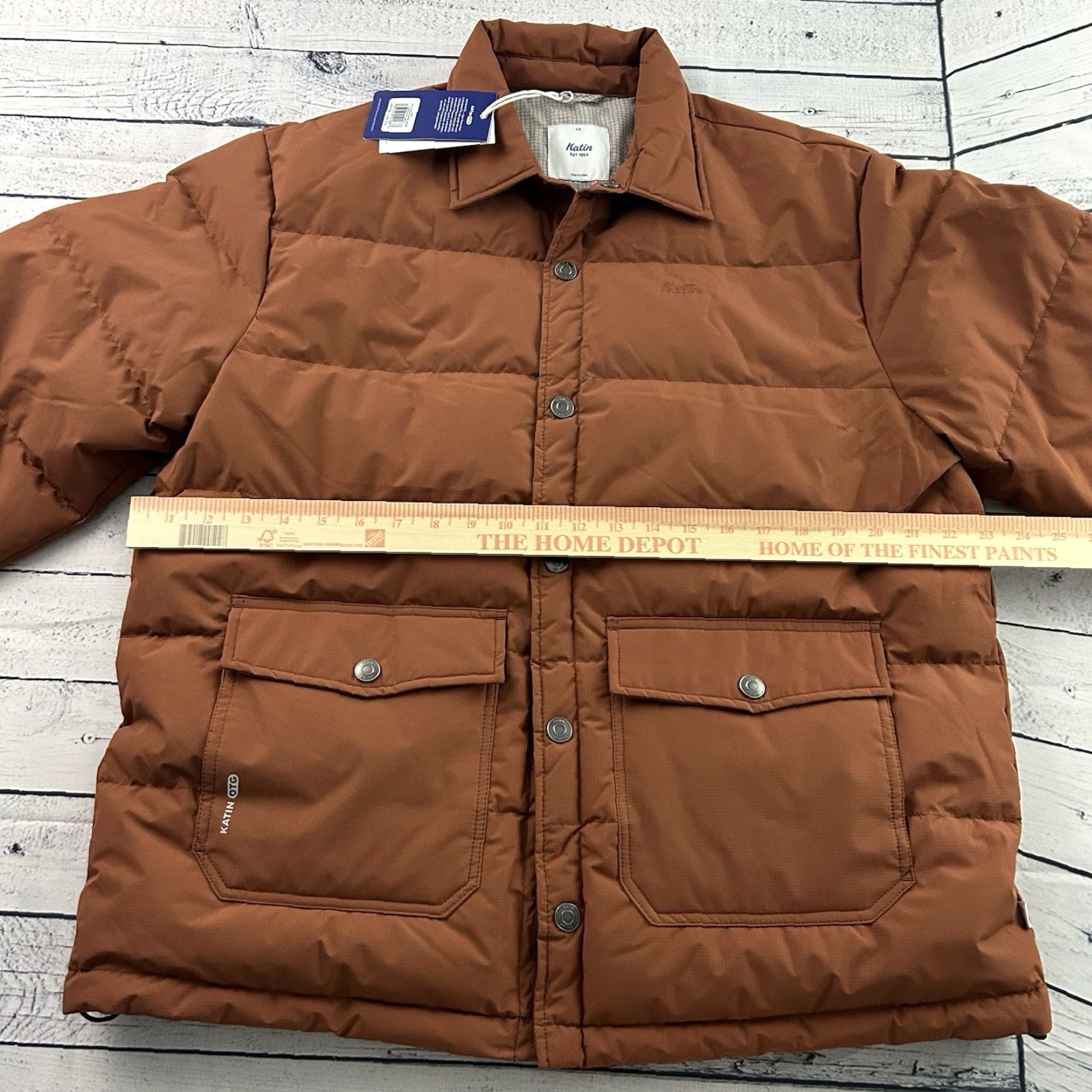 Katin VINTAGE Katin Yukon Down Puffer Jacket Mens L Rust Brown 168 Size US L / EU 52-54 / 3 - 6 Thumbnail