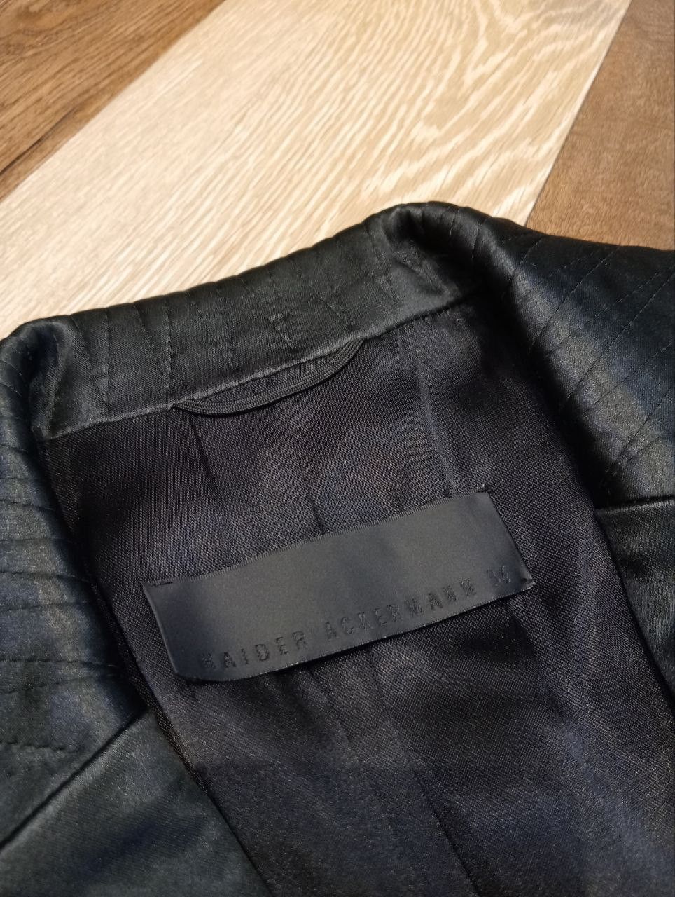 Haider Ackermann HAIDER ACKERMANN STRETCH ACTATE BLAZER - SIZE 34 BLACK Size XXS / US 00 / IT 34 - 8 Thumbnail