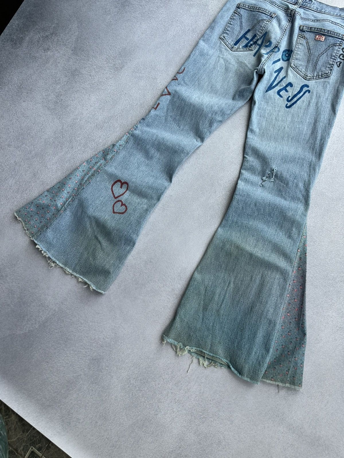 Miss Sixty Vintage Miss Sixty Bootcut Flared Jeans Size 30" / US 8 / IT 44 - 7 Thumbnail