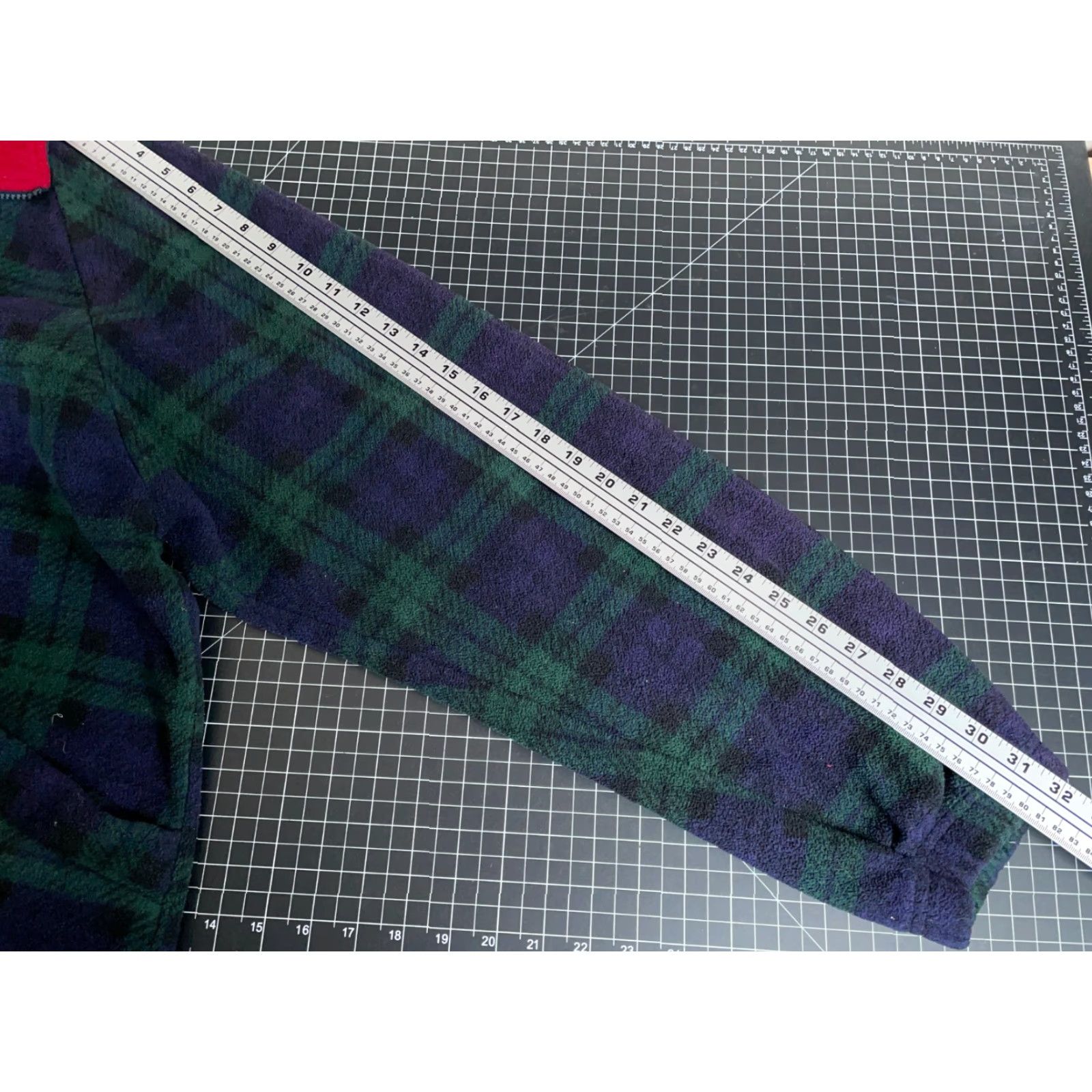 Vintage VINTAGE Authentic Sport Tartan Plaid Fleece Zip Up Jacket Men L Blue Green Unlined 90s Retro Pockets Full Zip Size US L / EU 52-54 / 3 - 7 Thumbnail
