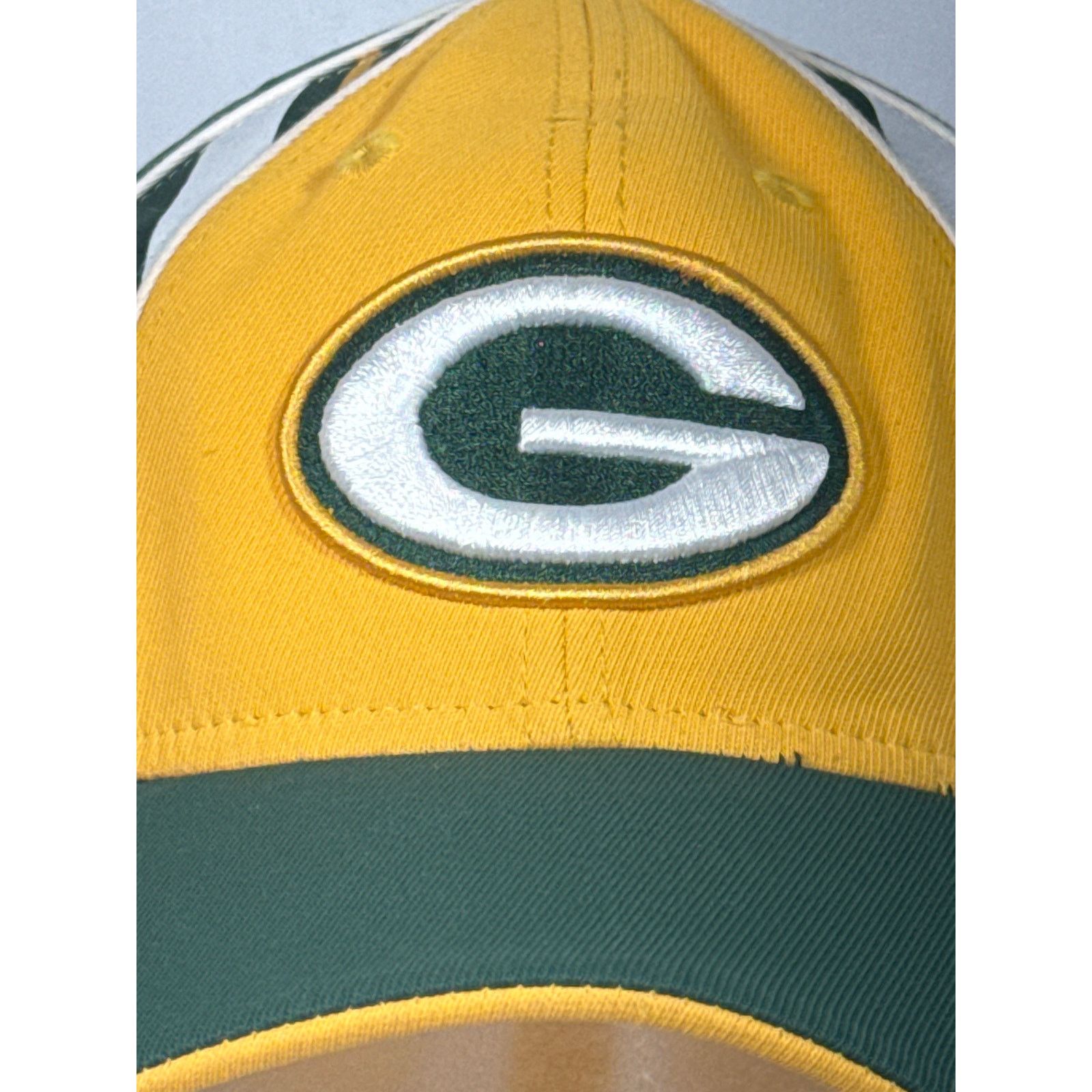 Reebok Green Bay Packers Reebok Stretchy Fitted Hat - Yellow/Green Size ONE SIZE - 2 Thumbnail