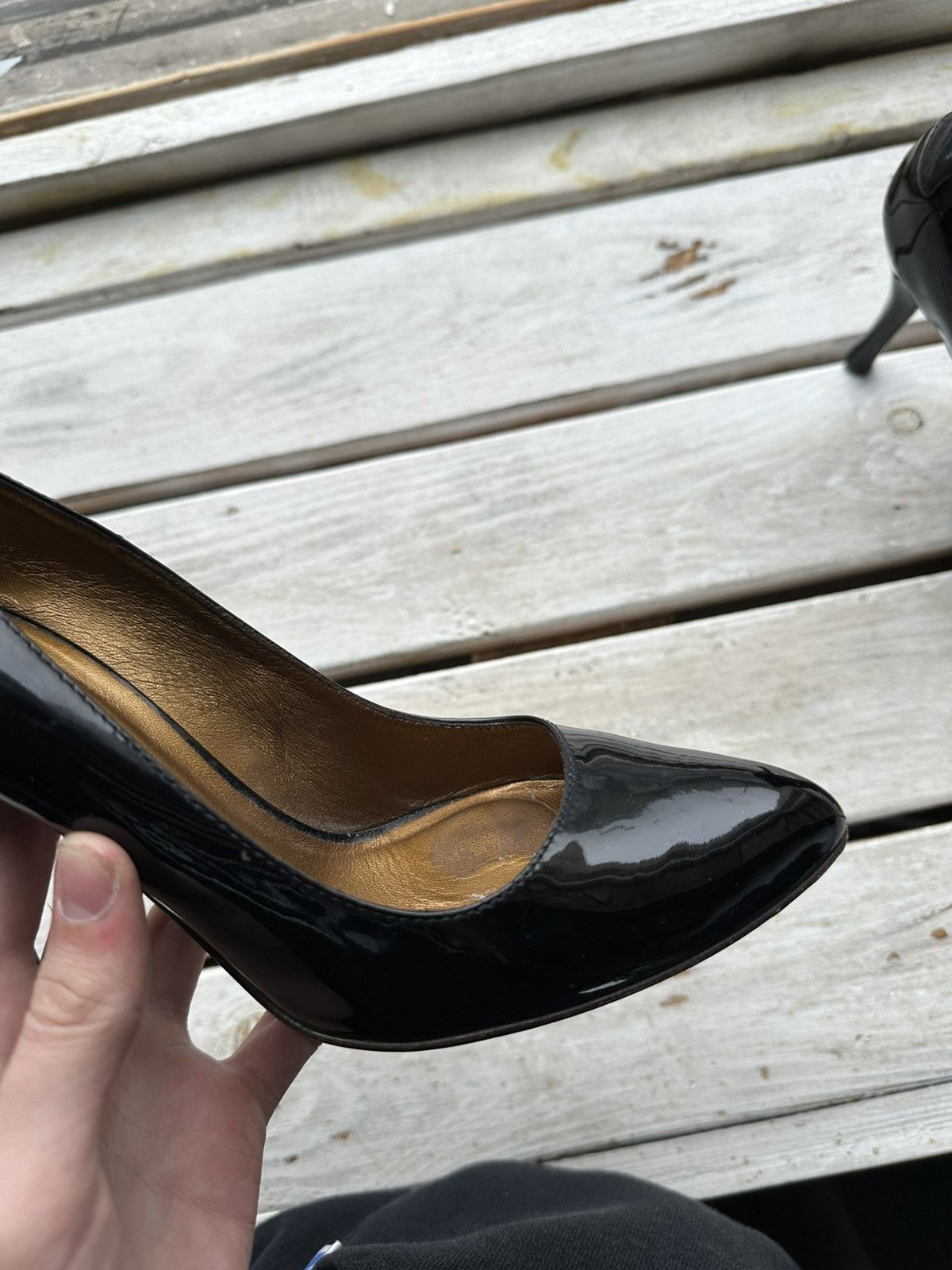 Bally LUXURY 🚨 BALLY VNTG HEELS WOMEN BLACK GOLD LUXURY RARE Size US 8 / IT 38 - 8 Thumbnail