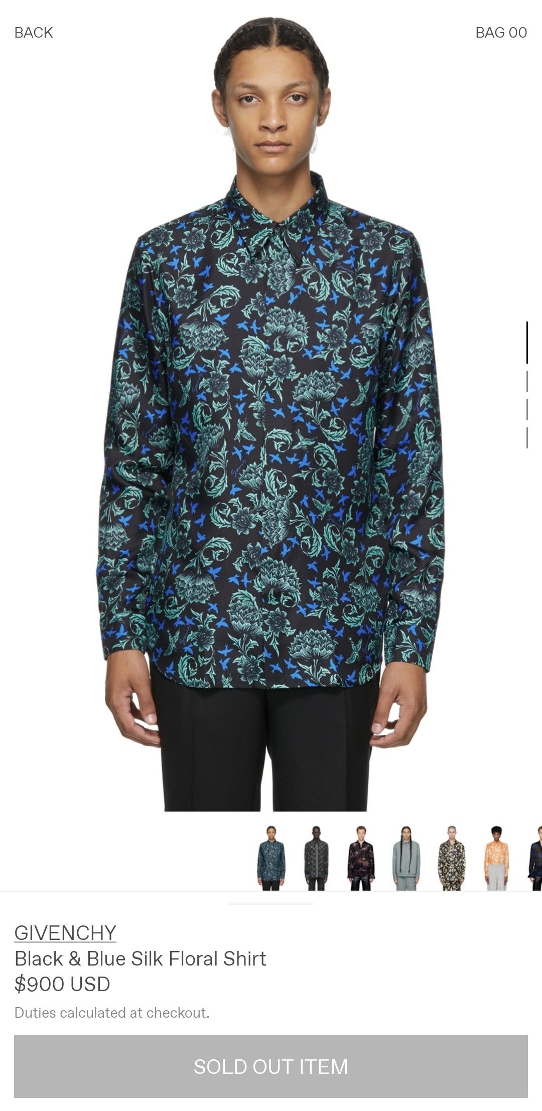 Givenchy Silk floral shirt Size US XL / EU 56 / 4 - 11 Thumbnail