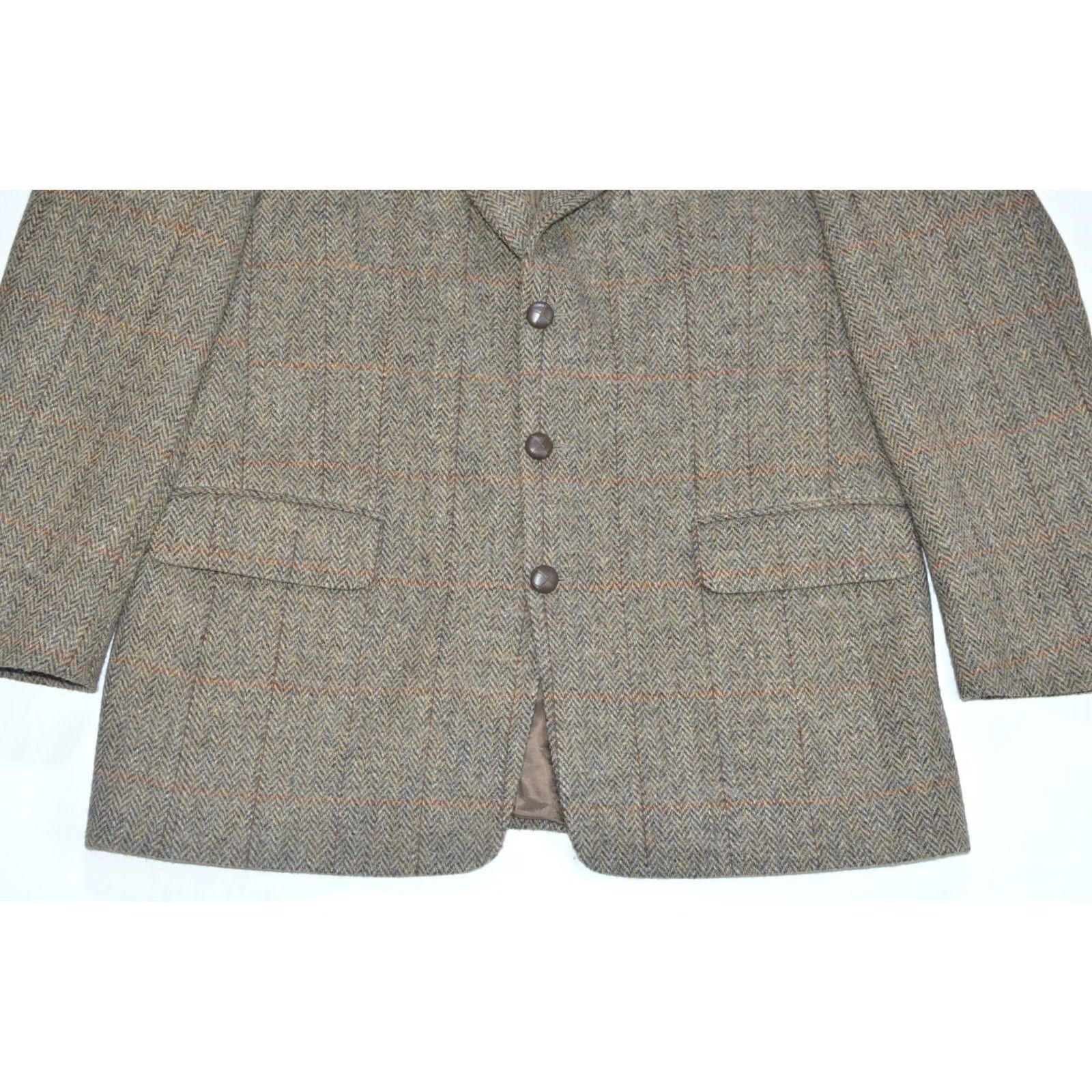 Harris Tweed Harris Tweed Future 211 Wool Blazer Desch Town & Country 54 Brown Mens Jacket Blazer Wool 100% Vintage? Size 54R - 3 Thumbnail