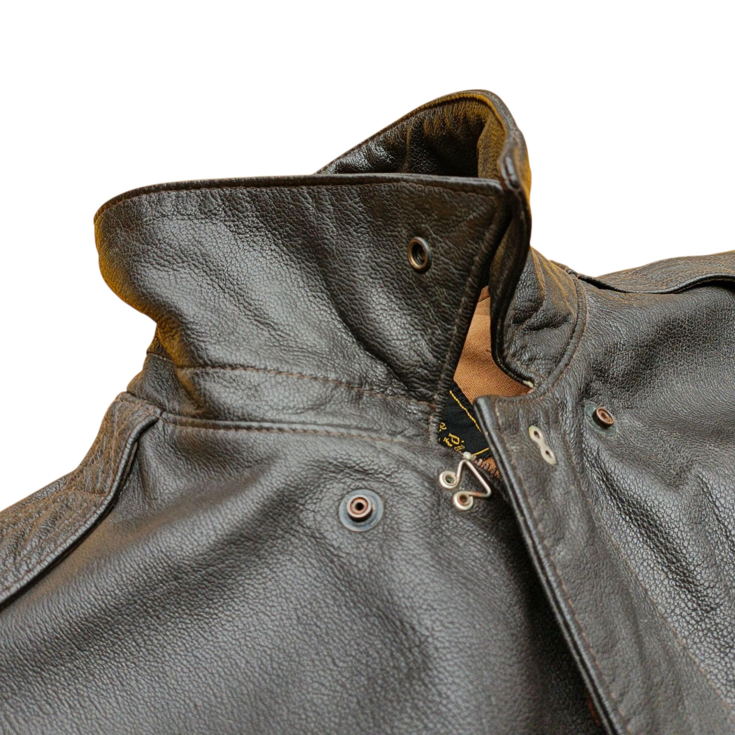 Avirex Avirex A-2 50th Aniversary Us Air Force Brown Leather Jacket Size US L / EU 52-54 / 3 - 4 Thumbnail
