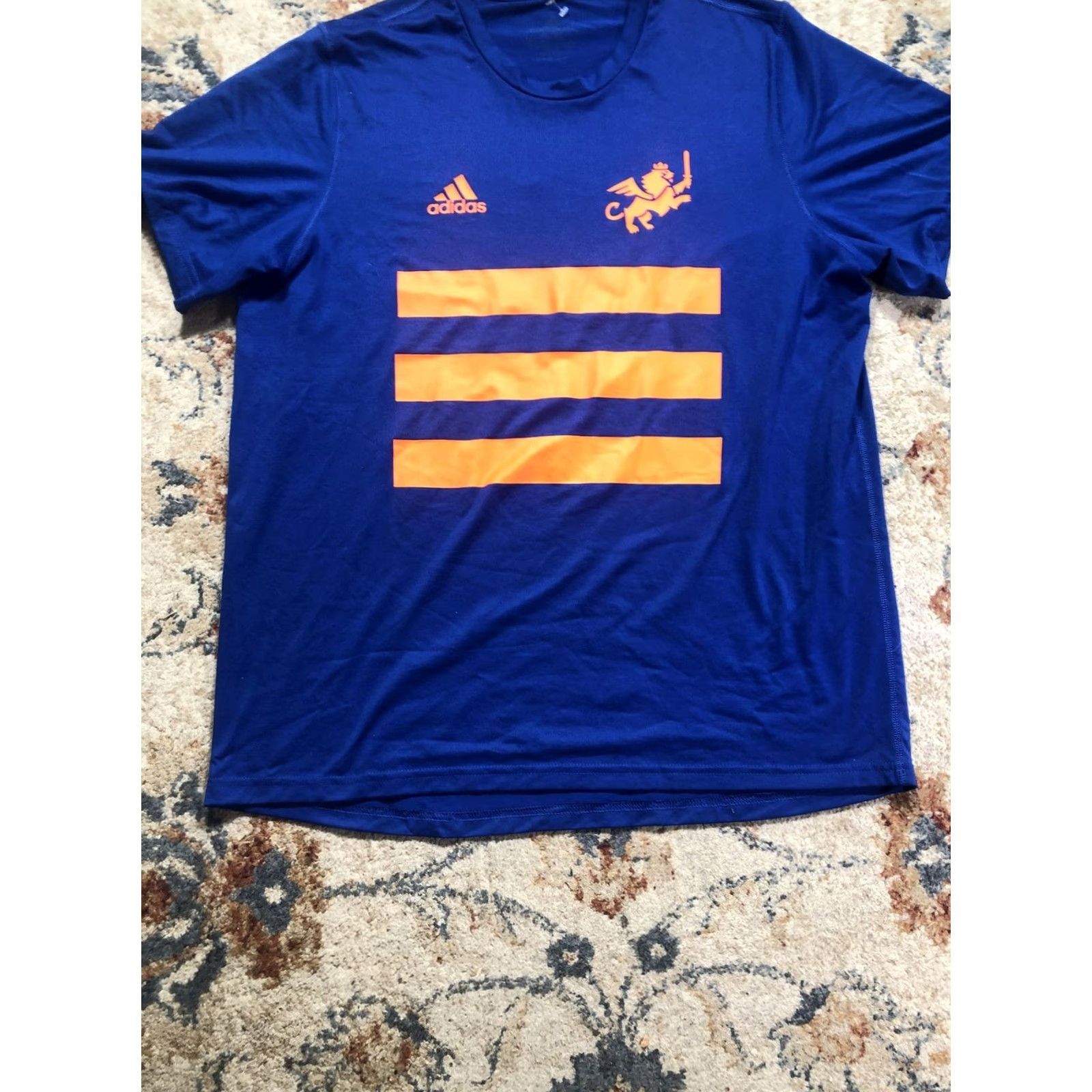 Adidas Adidas Creator Tee Shirt Mens XL Blue Orange Lion Graphic Short Sleeve Athletic Size US XL / EU 56 / 4 - 5 Thumbnail