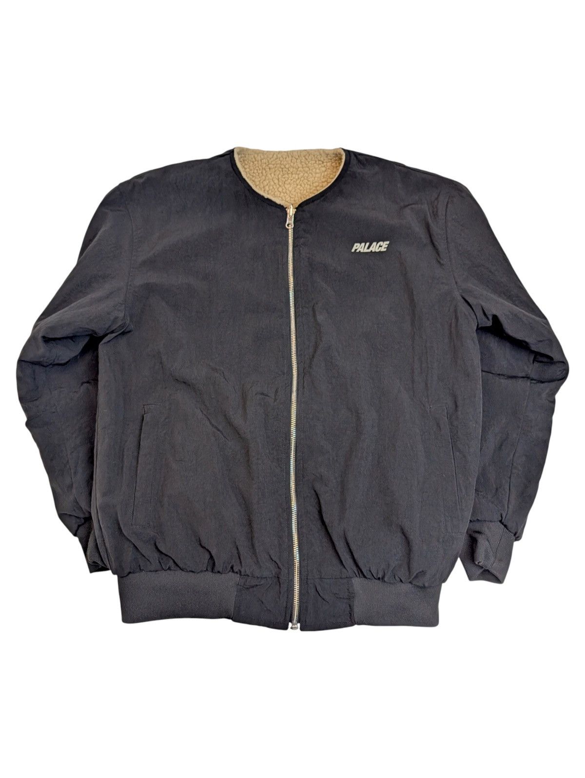 Palace Palace LIFE Sherpa Bomber Reversible Jacket Spellout Skate Size US S / EU 44-46 / 1 - 2 Thumbnail