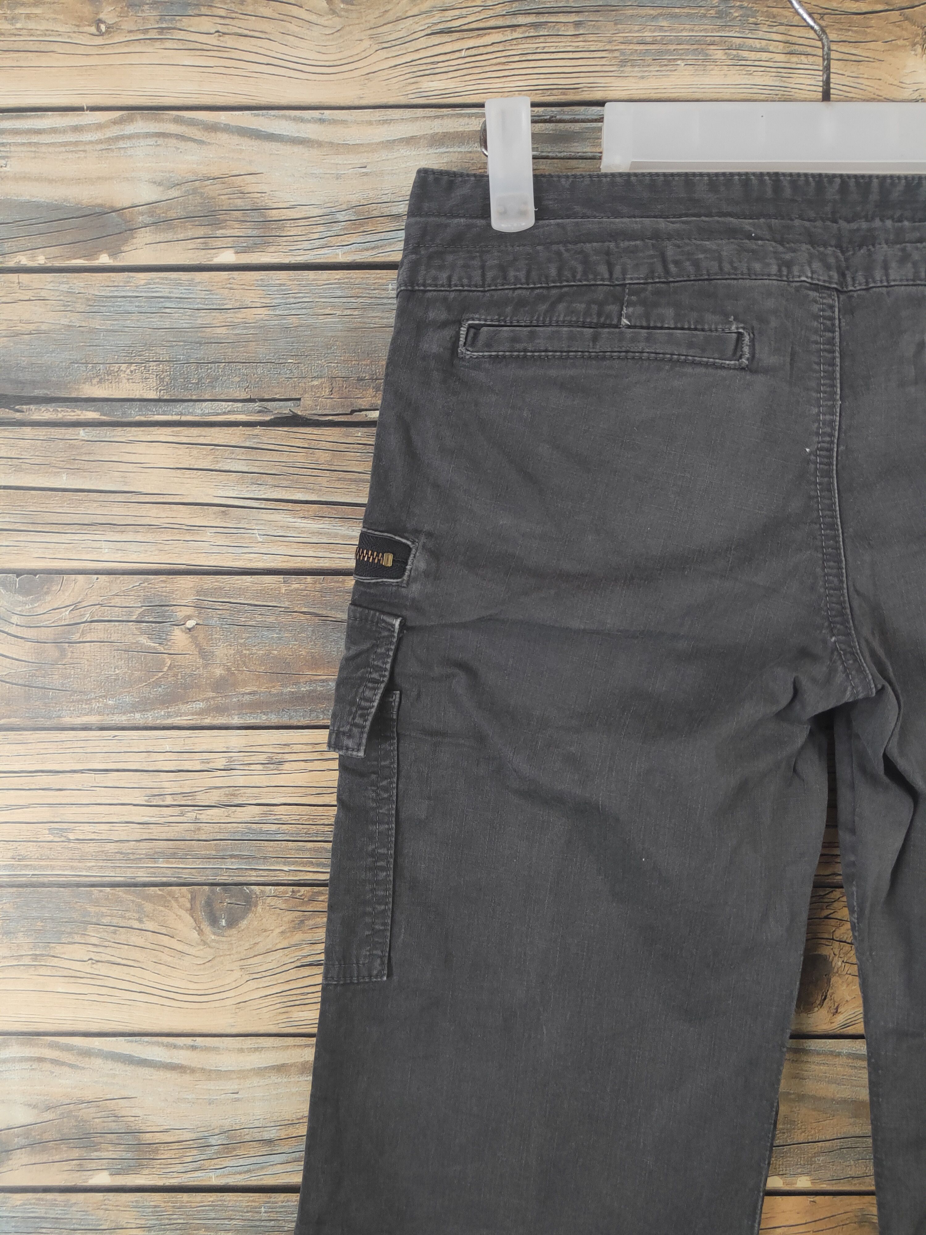 Japanese Brand DL Pinky&Dianne Black Multipocket Cargo Pants #2045 Size 29" - 8 Thumbnail