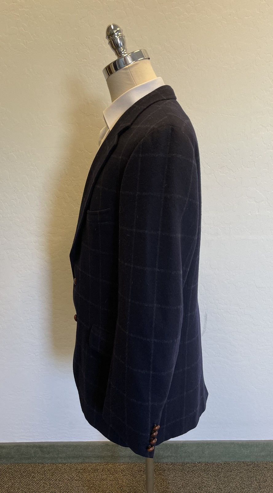 Chaps Ralph Lauren × Vintage Vintage Windowpane Jacket Size 44R - 5 Thumbnail