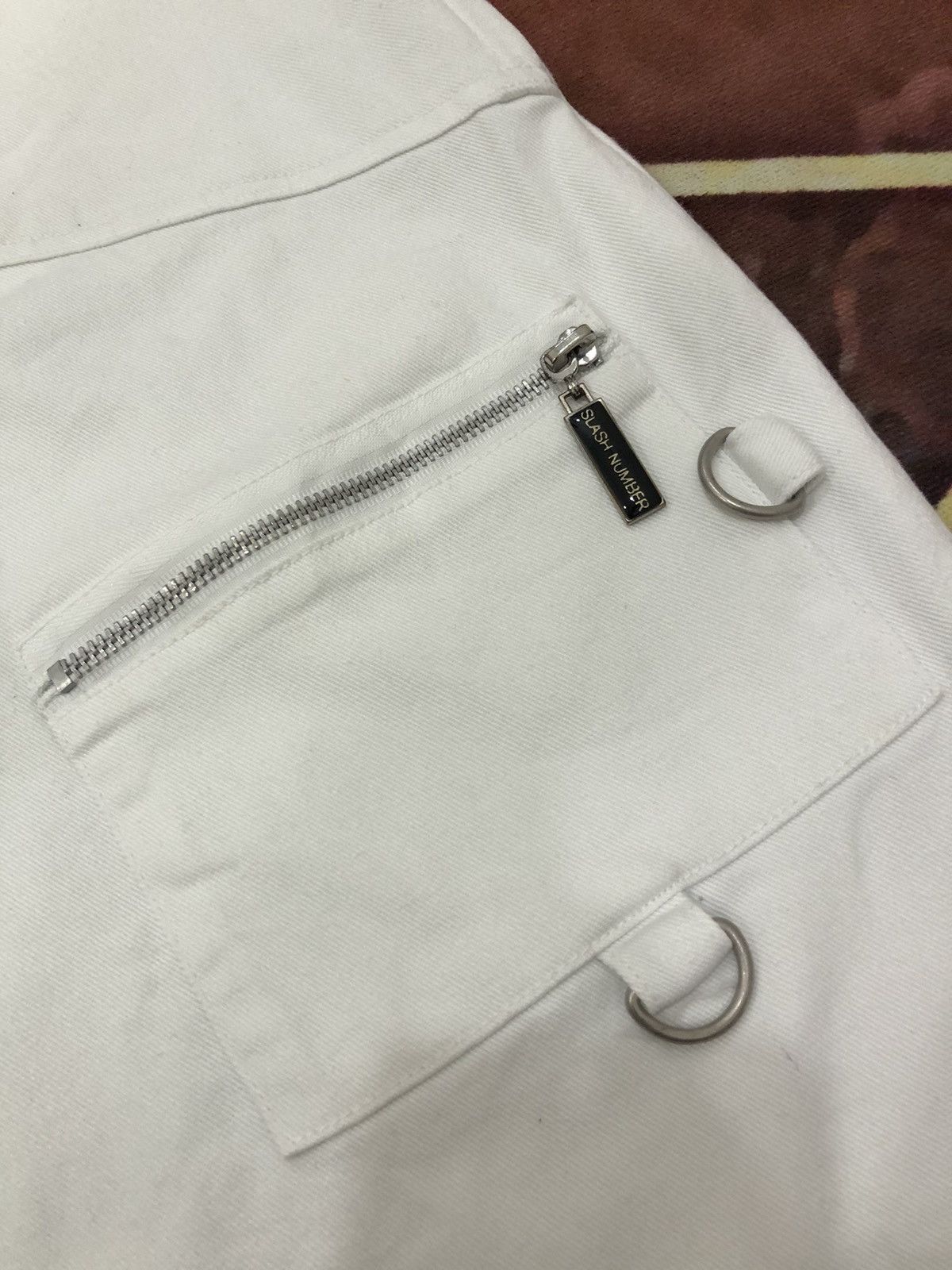 Japanese Brand Slash Number Multipocket Tactical Cargo White Pants Size US 28 / EU 44 - 10 Thumbnail
