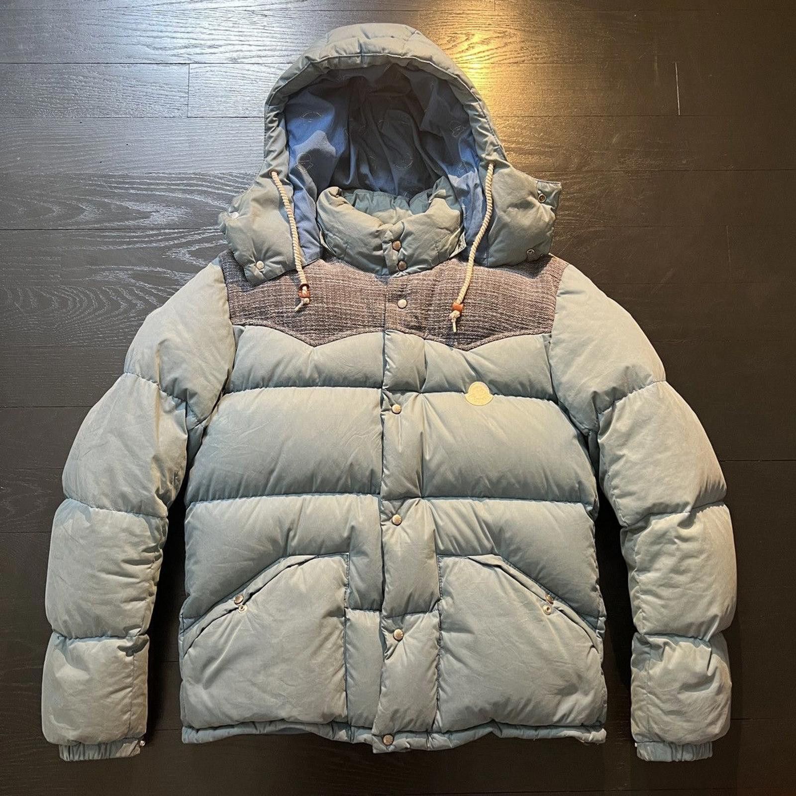 Other AW 2011 Moncler x Vivism Blue Woven Down Puffer Jacket Size US L / EU 52-54 / 3 - 1 Thumbnail