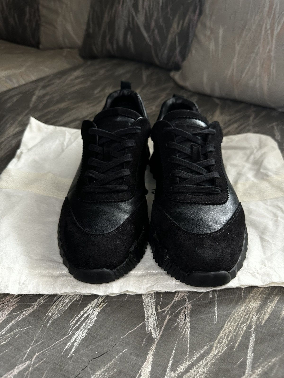 Hermes Hermes bouncing sneakers total black Size US 9 / EU 42 - 8 Thumbnail