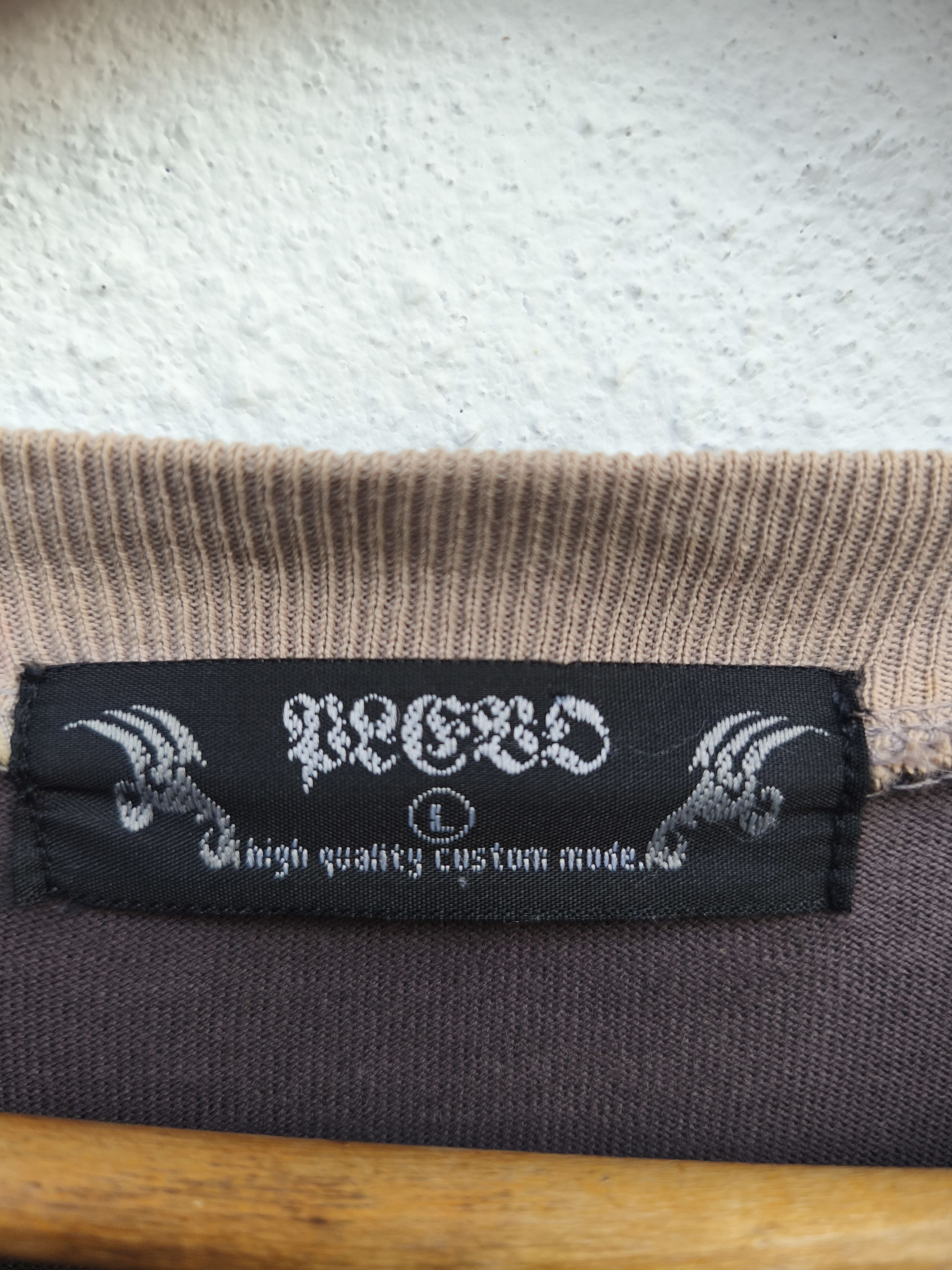 Vintage Trashed Vintage y2k Flame shirt double sleeve Size US L / EU 52-54 / 3 - 9 Thumbnail