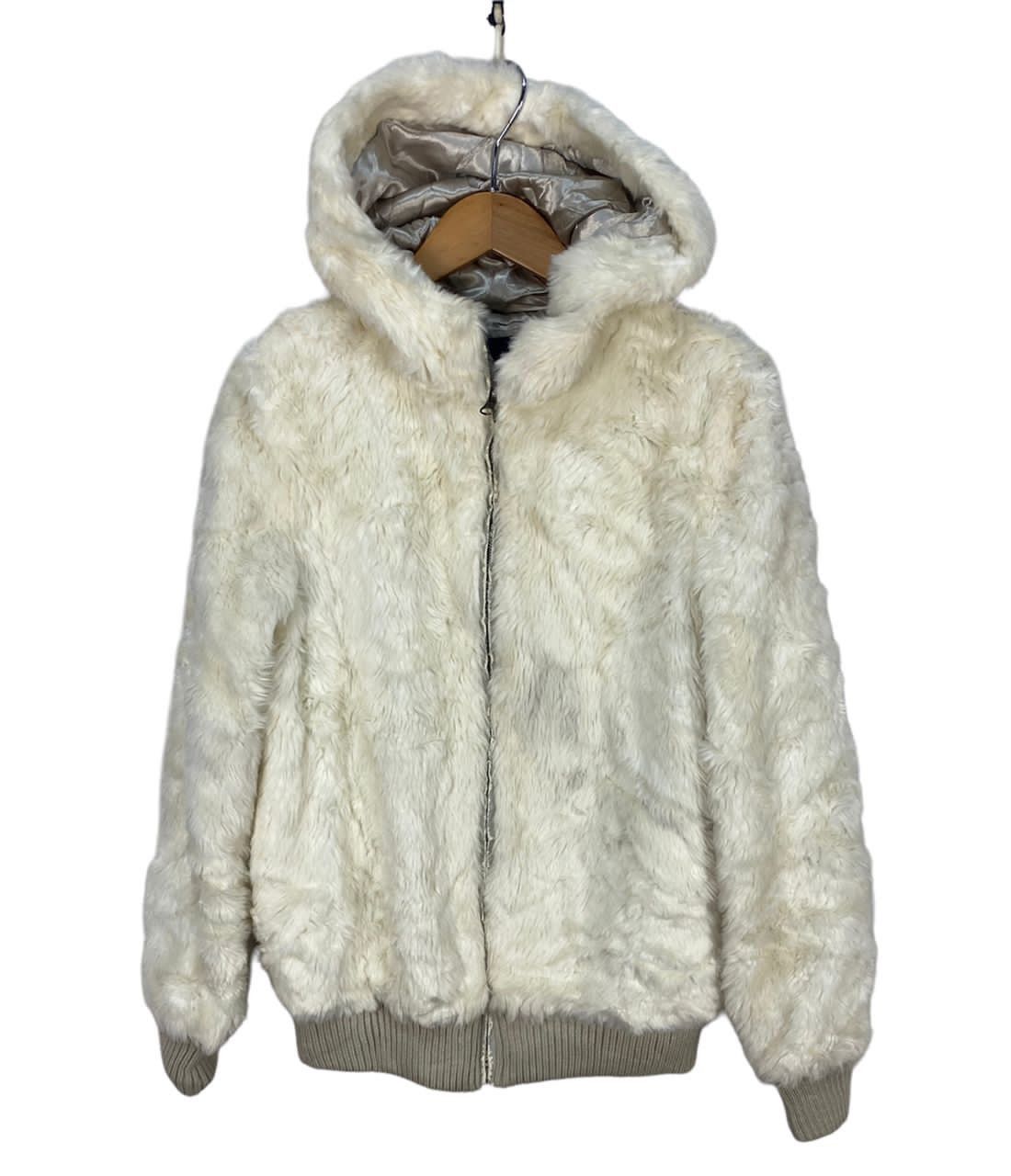 Other Natural couture fur hoodie zipper jacket Size US S / EU 44-46 / 1 - 2 Thumbnail