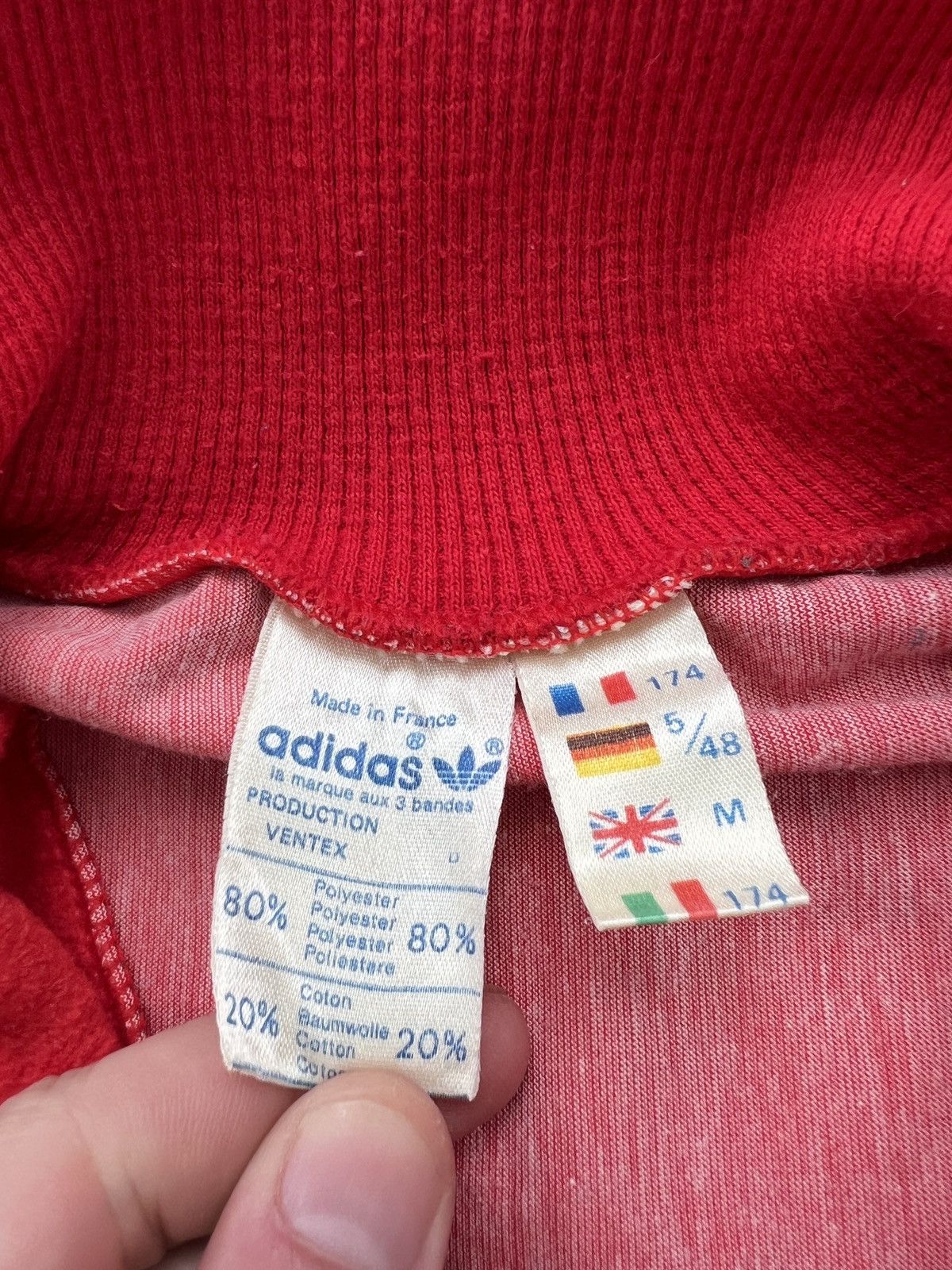 Adidas × Vintage Vintage France Adidas retro trackSUIT velour Jacket+pants Size US M / EU 48-50 / 2 - 10 Thumbnail