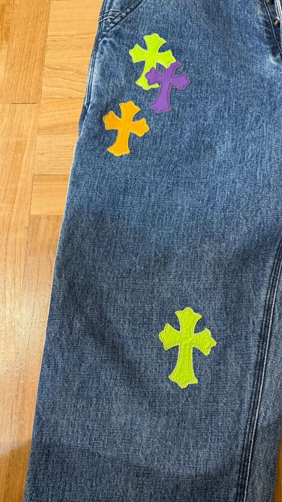 Chrome Hearts Chrome hearts 1of1 custom patches denim carpenter pants sz30 Size US 30 / EU 46 - 10 Thumbnail