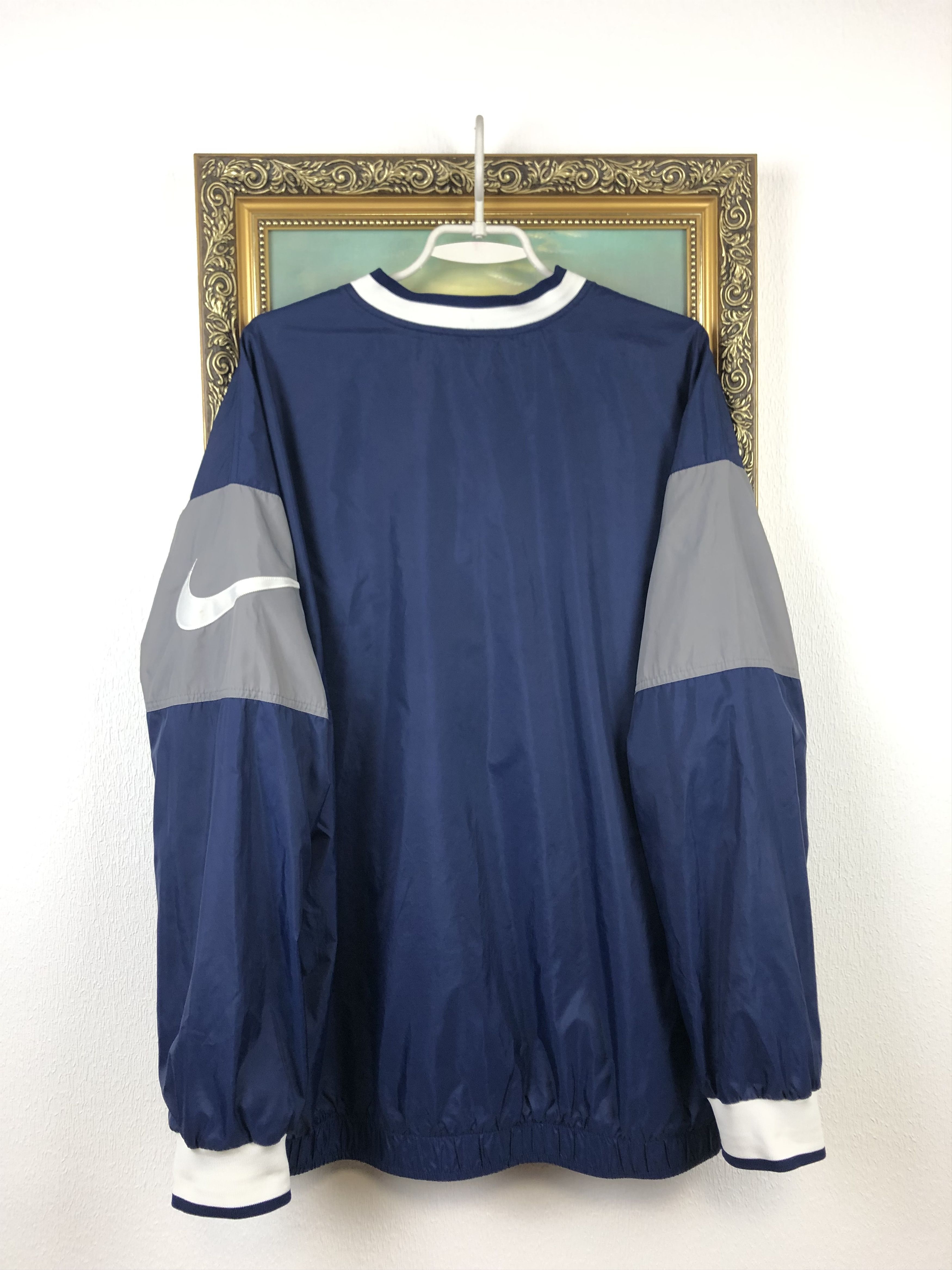 Nike × Vintage Vintage Nike Sweatshirt Rare Big Swoosh Logo Jacket Size US XL / EU 56 / 4 - 11 Thumbnail
