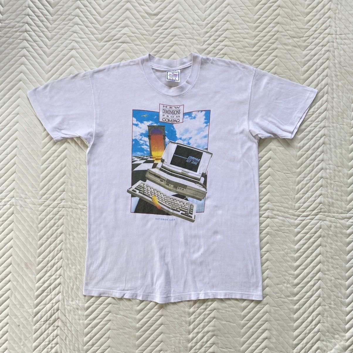 Vintage Vintage 80s Compaq “New Dimensions” Promo Tee Size US M / EU 48-50 / 2 - 1 Thumbnail
