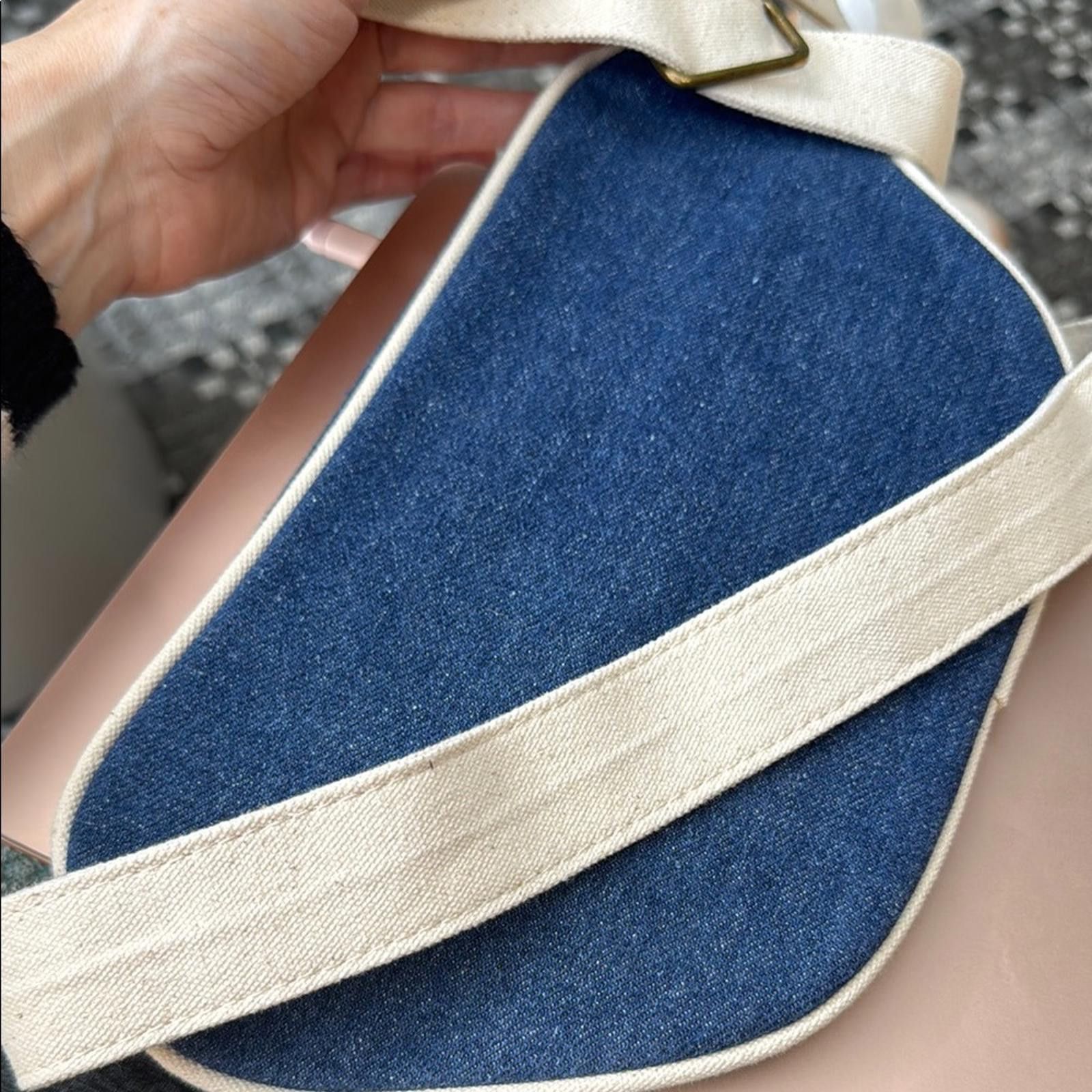 Designer Sézane Blue Denim Crossbody Bag Size ONE SIZE - 3 Thumbnail