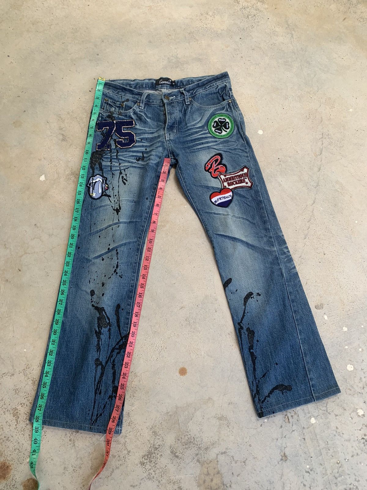 Japanese Brand Cavaria Patches Jeans Pants Size US 32 / EU 48 - 5 Thumbnail