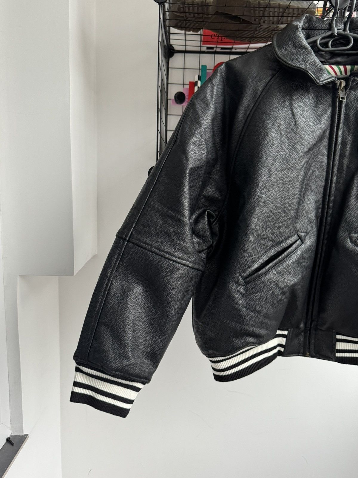 Corteiz Corteiz Skydive Leather Jacket Bomber Black Size US L / EU 52-54 / 3 - 2 Thumbnail