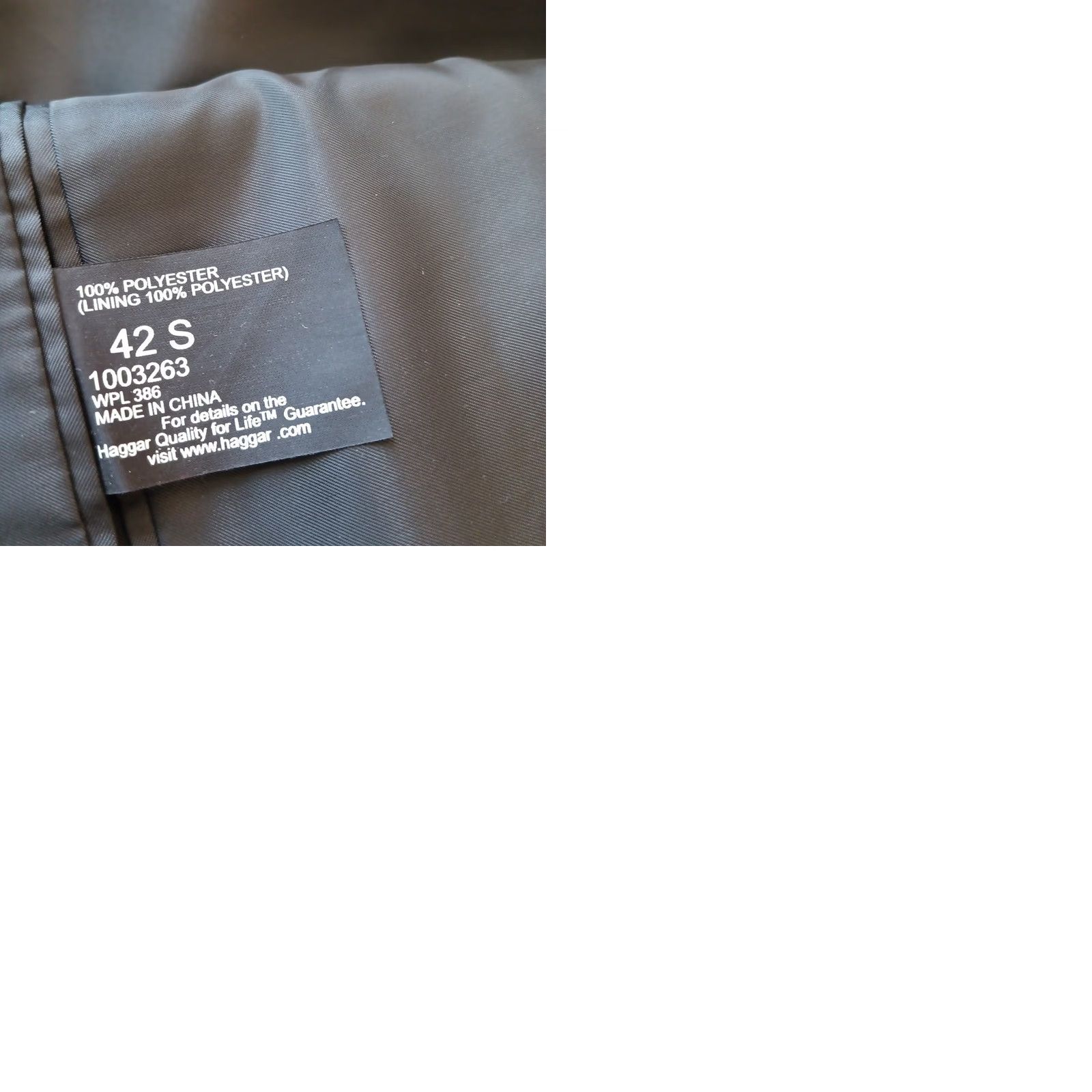 Haggar Haggar Blazer Mens 42 Short Gray Houndstooth Two Button Single Vent Polyester Jacket Dress Size US 42 / EU 58 - 9 Thumbnail