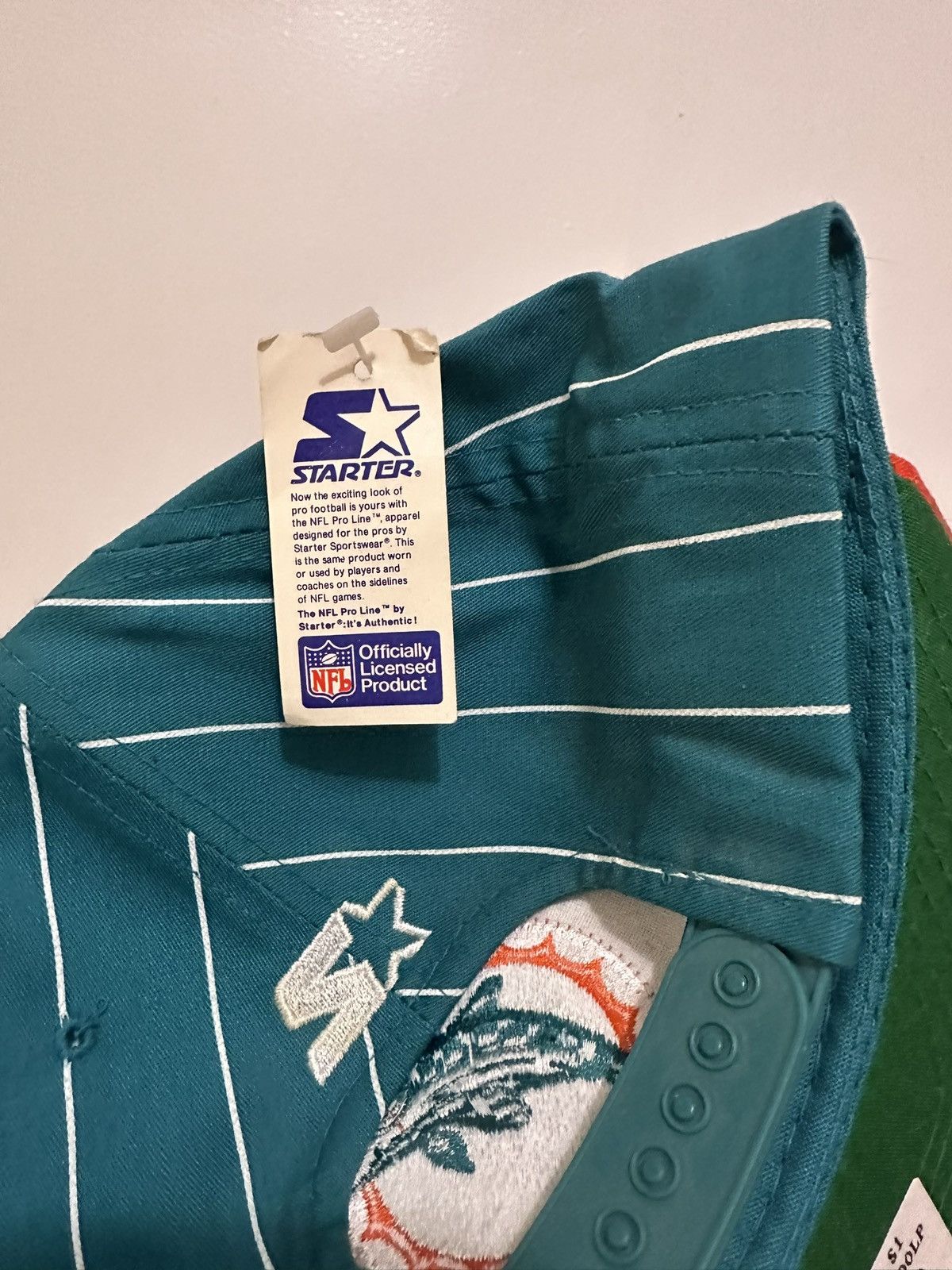 Starter Vintage Miami Dolphins NFL Starter Snapback With Tags Size ONE SIZE - 8 Thumbnail