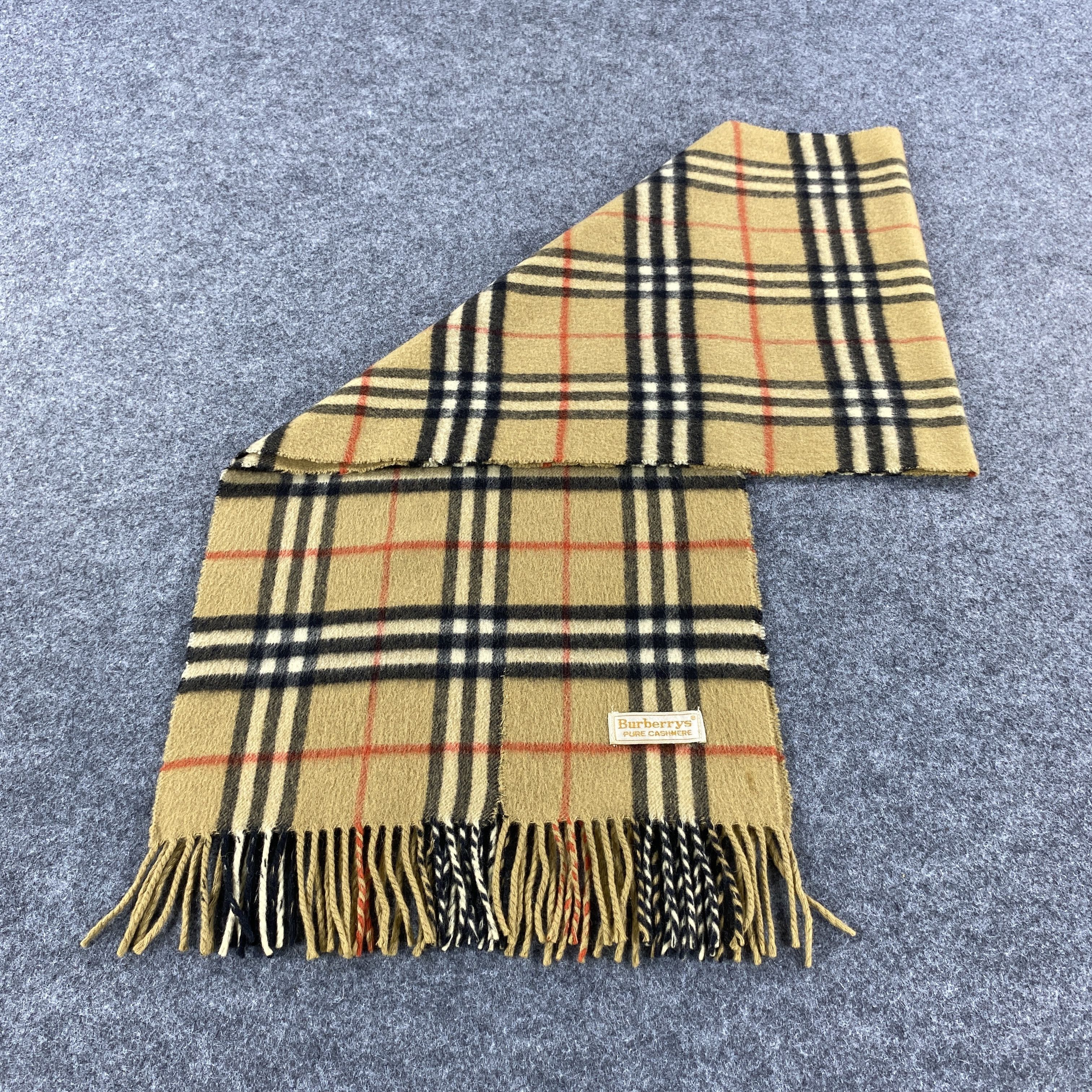 Burberry × Vintage Burberrys Scarf # D407 # Muffler # Neckwear Size ONE SIZE - 8 Thumbnail