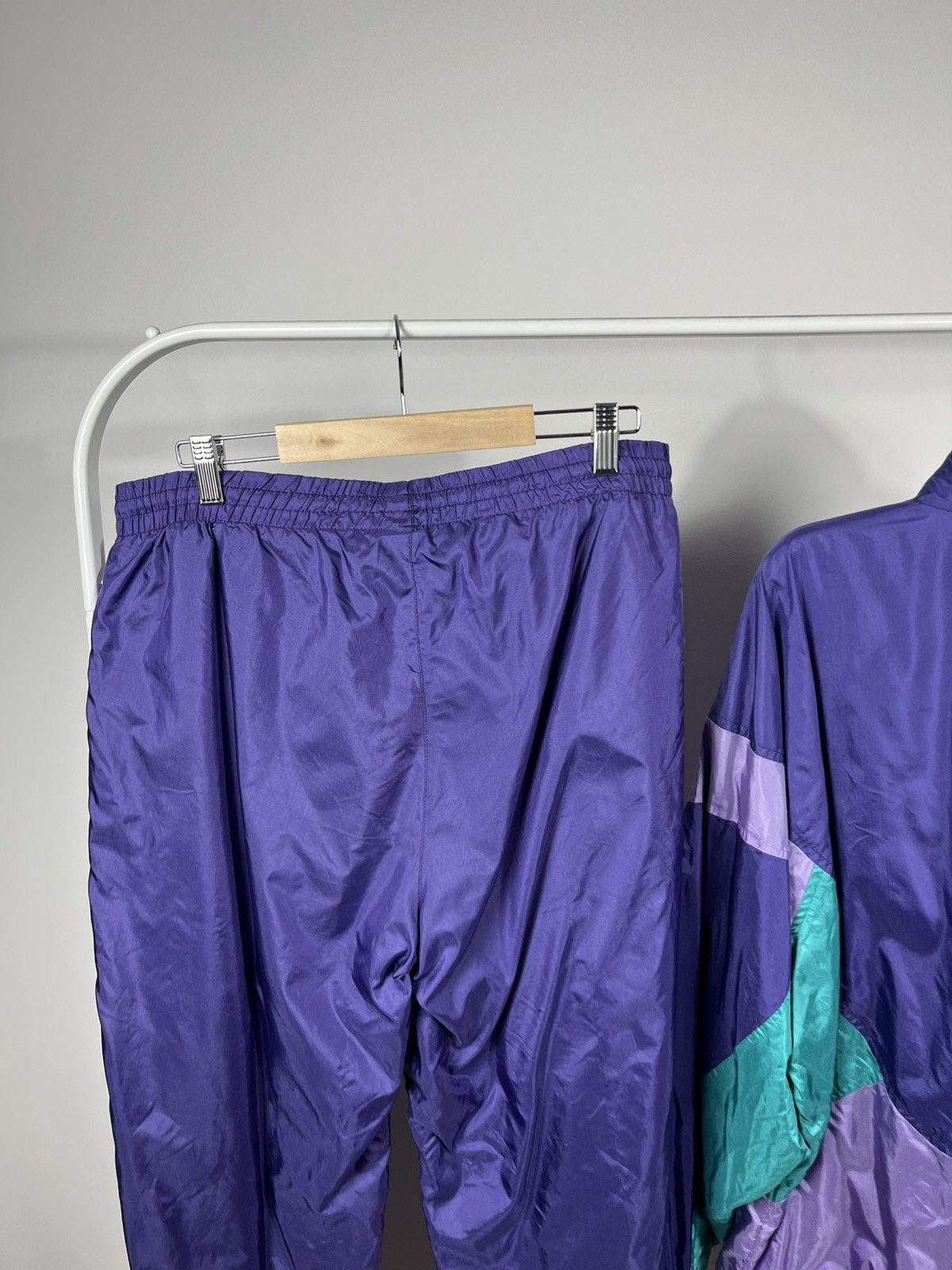 Adidas Vintage Adidas Purple Track Suit Windbreaker Jacket Pants Size US XL / EU 56 / 4 - 17 Thumbnail
