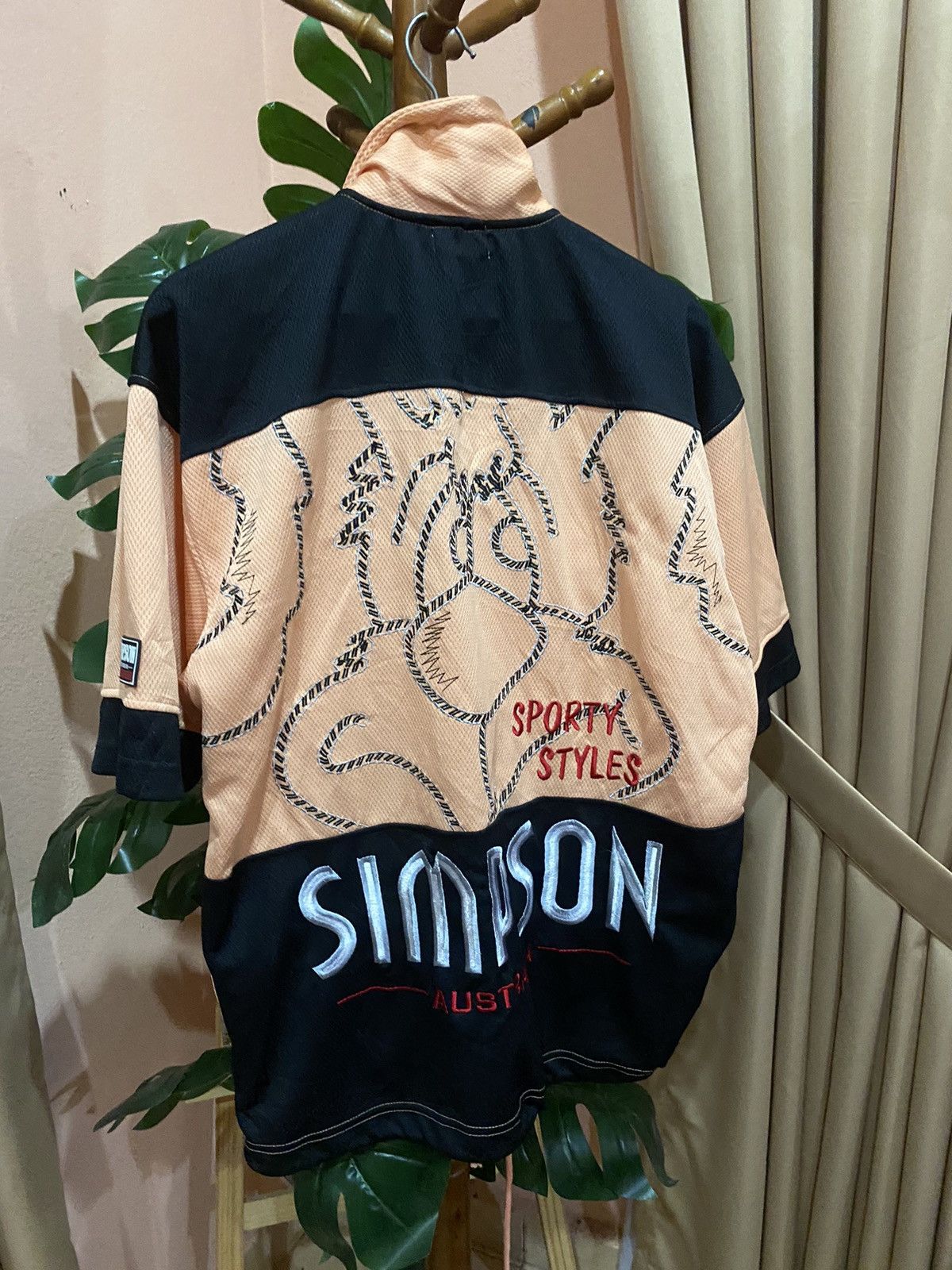 Vintage VINTAGE SIMPSON MOTORCYCLE JERSEY Size US M / EU 48-50 / 2 - 10 Thumbnail
