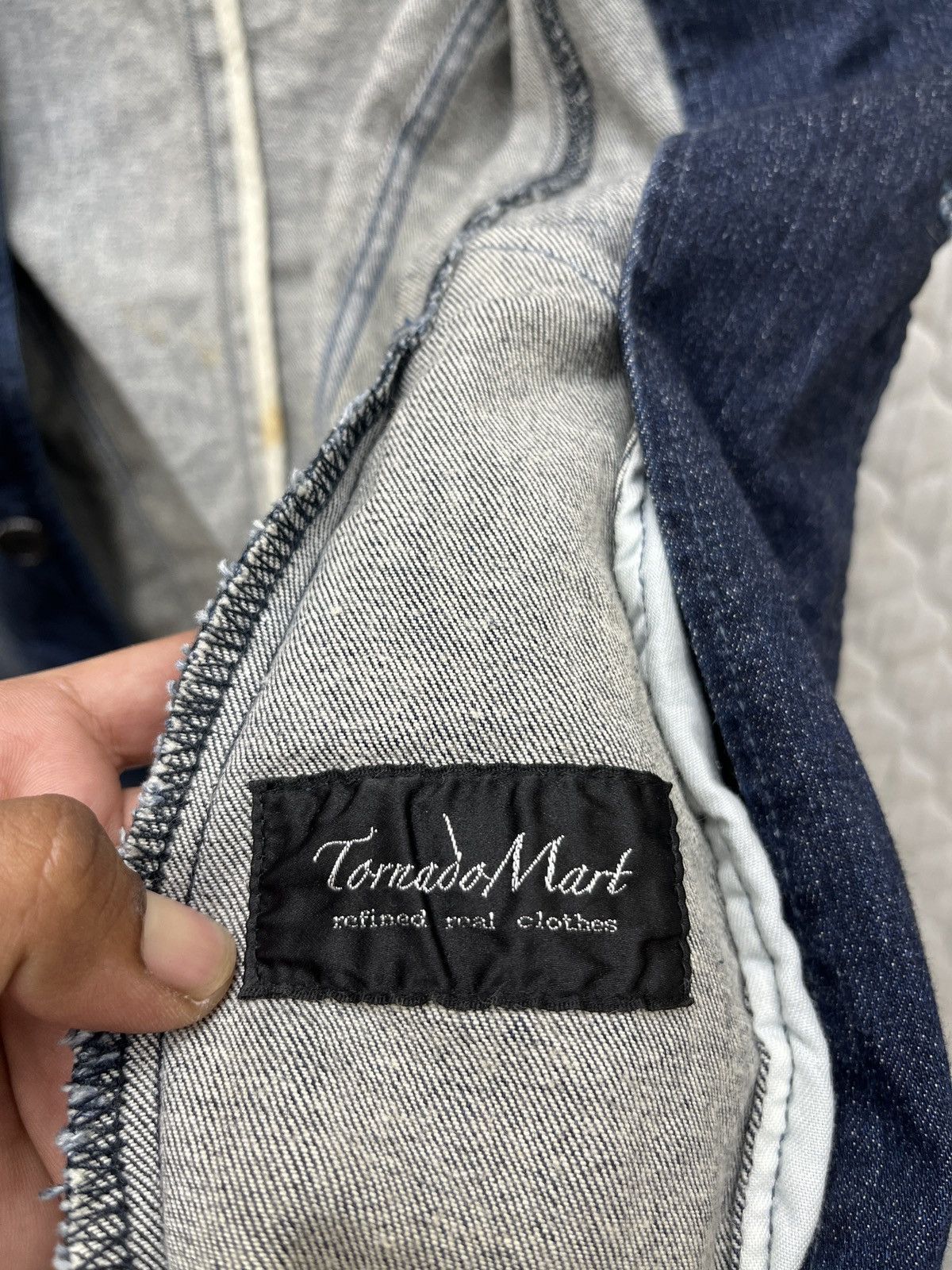 Tornado Mart 🔥🔥🔥ARCHIVE TORNADO MART ELASTIC DENIM JACKET Size S / US 4 / IT 40 - 13 Thumbnail