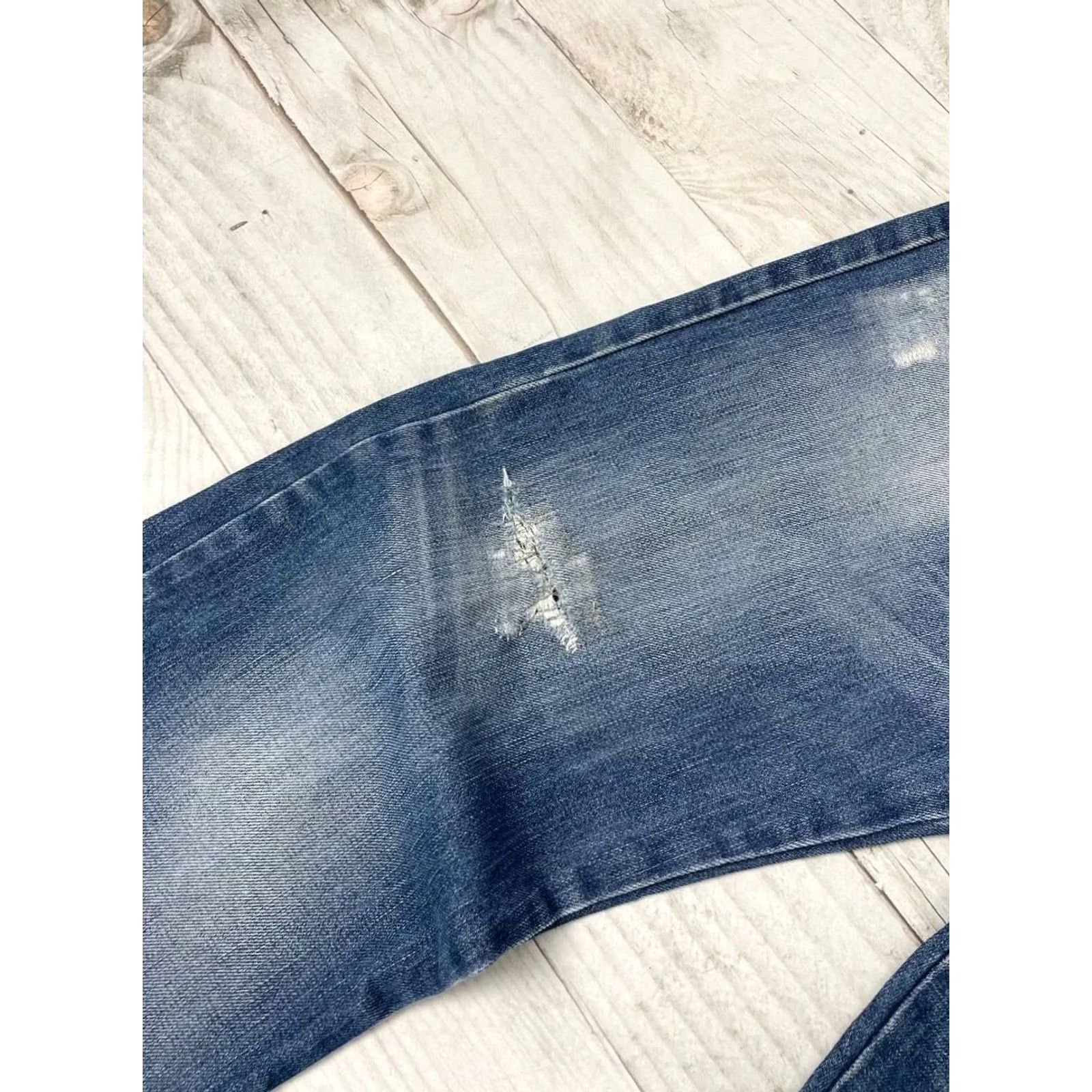 Dolce & Gabbana VINTAGE Dolce&Gabbana Jeans Denim Baggy Distressed Y2K Men Size 33 Blue Demin Jeans Distressed 33 31in 40cm 78cm Men Jeans Blue Dolce&Gabbana Size US 33 - 7 Thumbnail