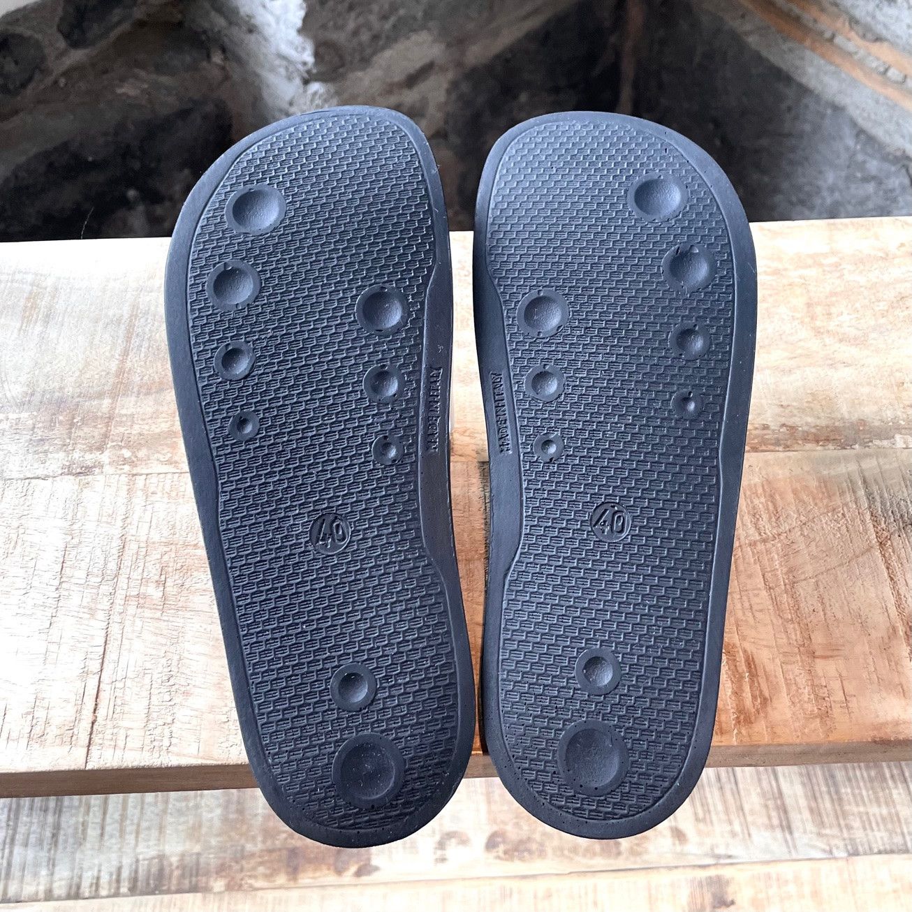 Balmain Balmain White Leather Logo Slides Size US 10 / IT 40 - 7 Thumbnail