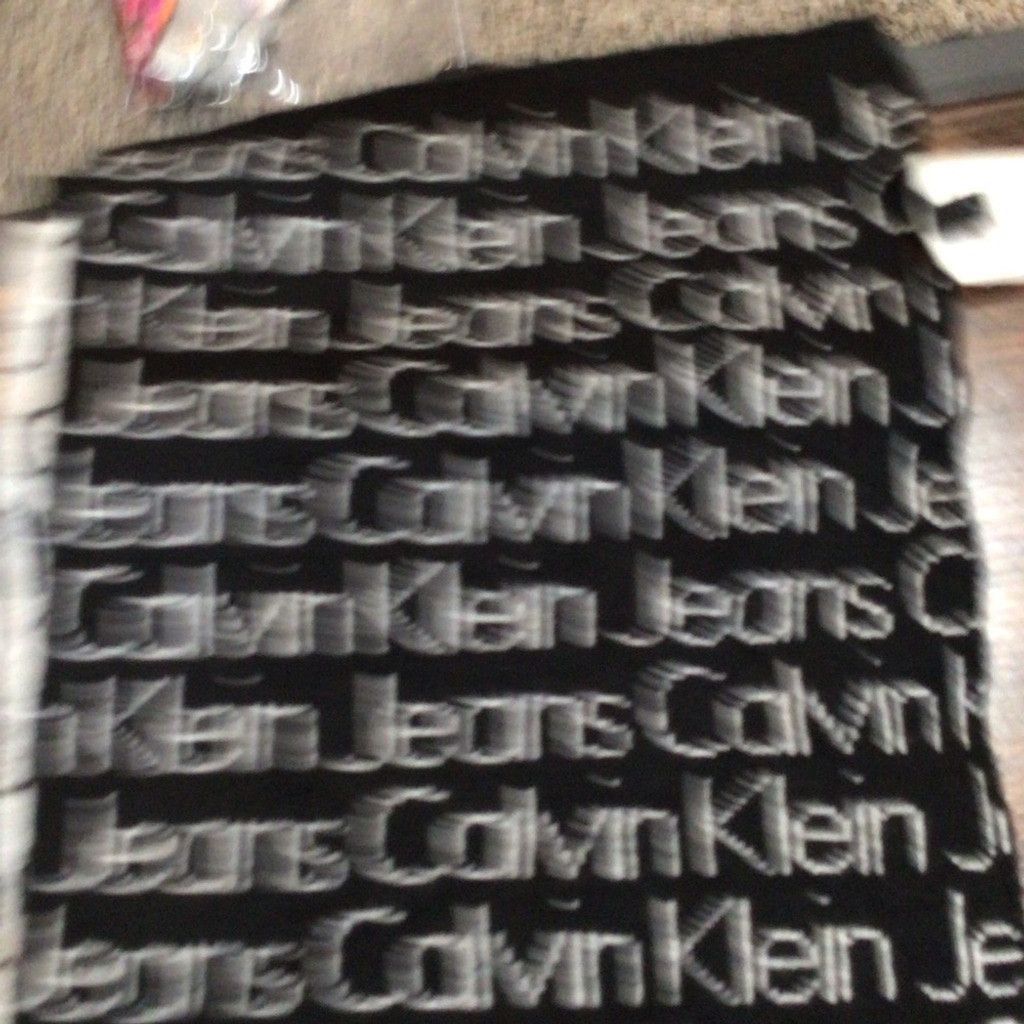 Calvin Klein Calvin Klein Jean Monogram Logo Wool Scarf Size ONE SIZE - 6 Thumbnail