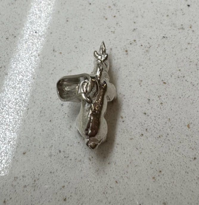 Designer .925 Sterling Silver 3-D RHINOCEROS CHARM Rhino Africa .925 Size ONE SIZE - 6 Thumbnail