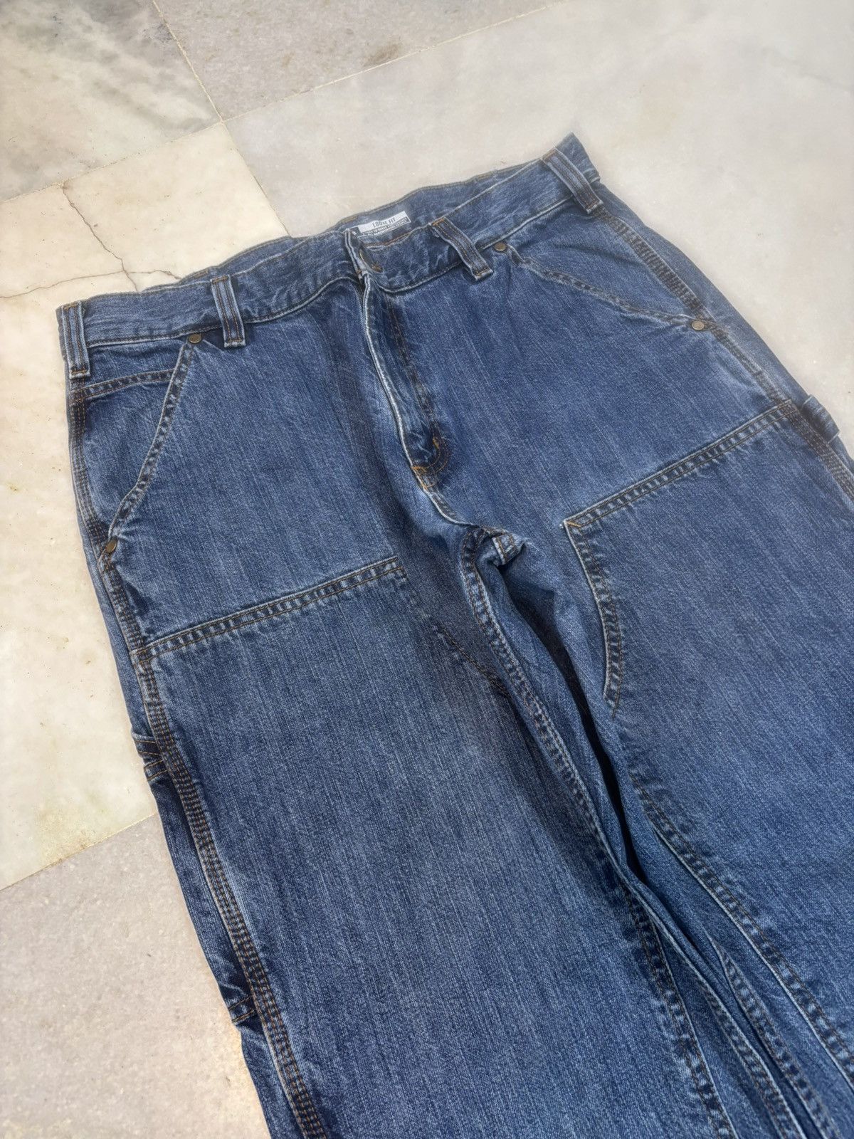 Carhartt Vintage carhartt loose fit denim double knee Size US 34 / EU 50 - 2 Thumbnail