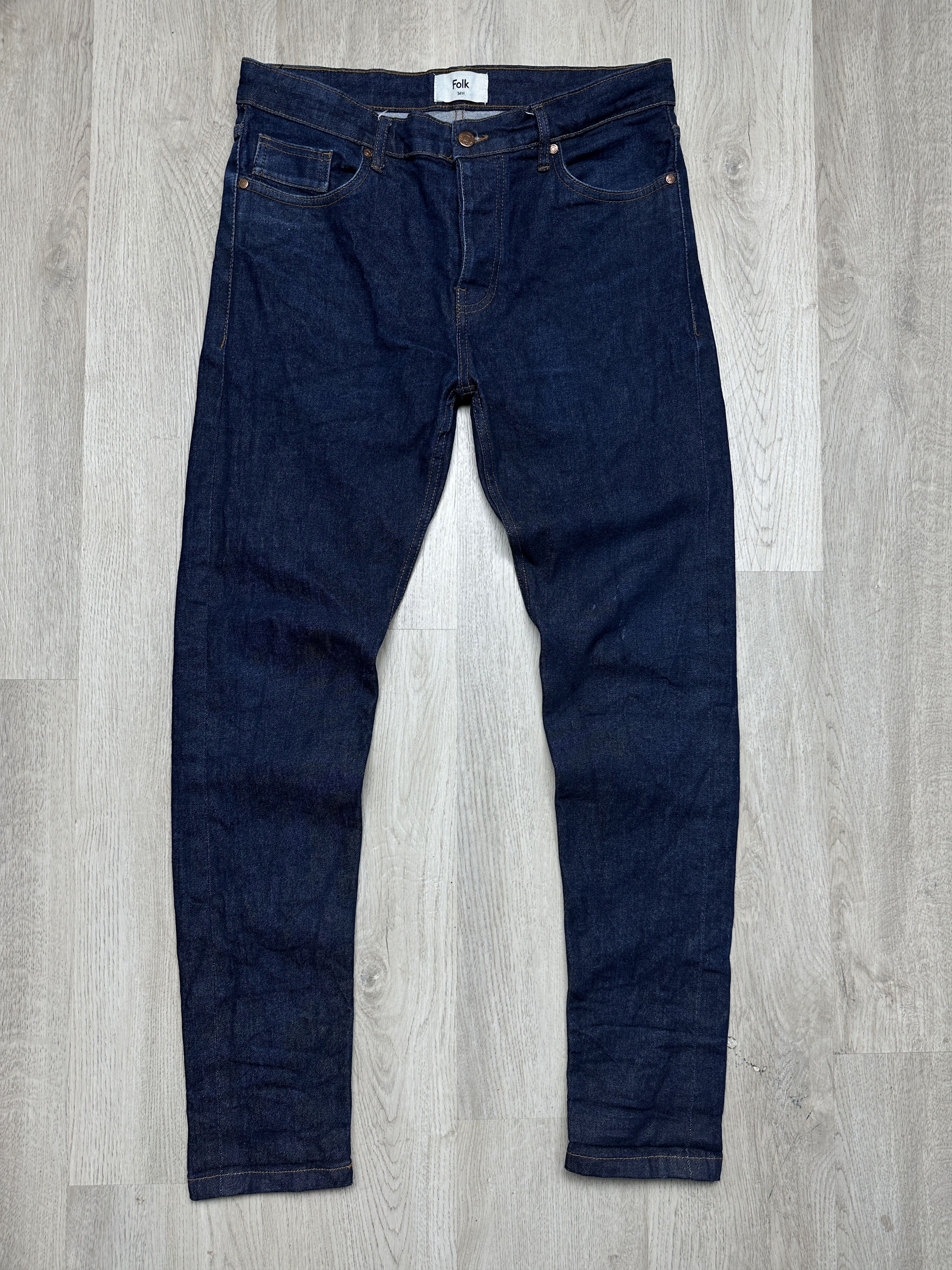 Folk Folk Mens Denim Pants Jeans Size US 34 / EU 50 - 1 Thumbnail