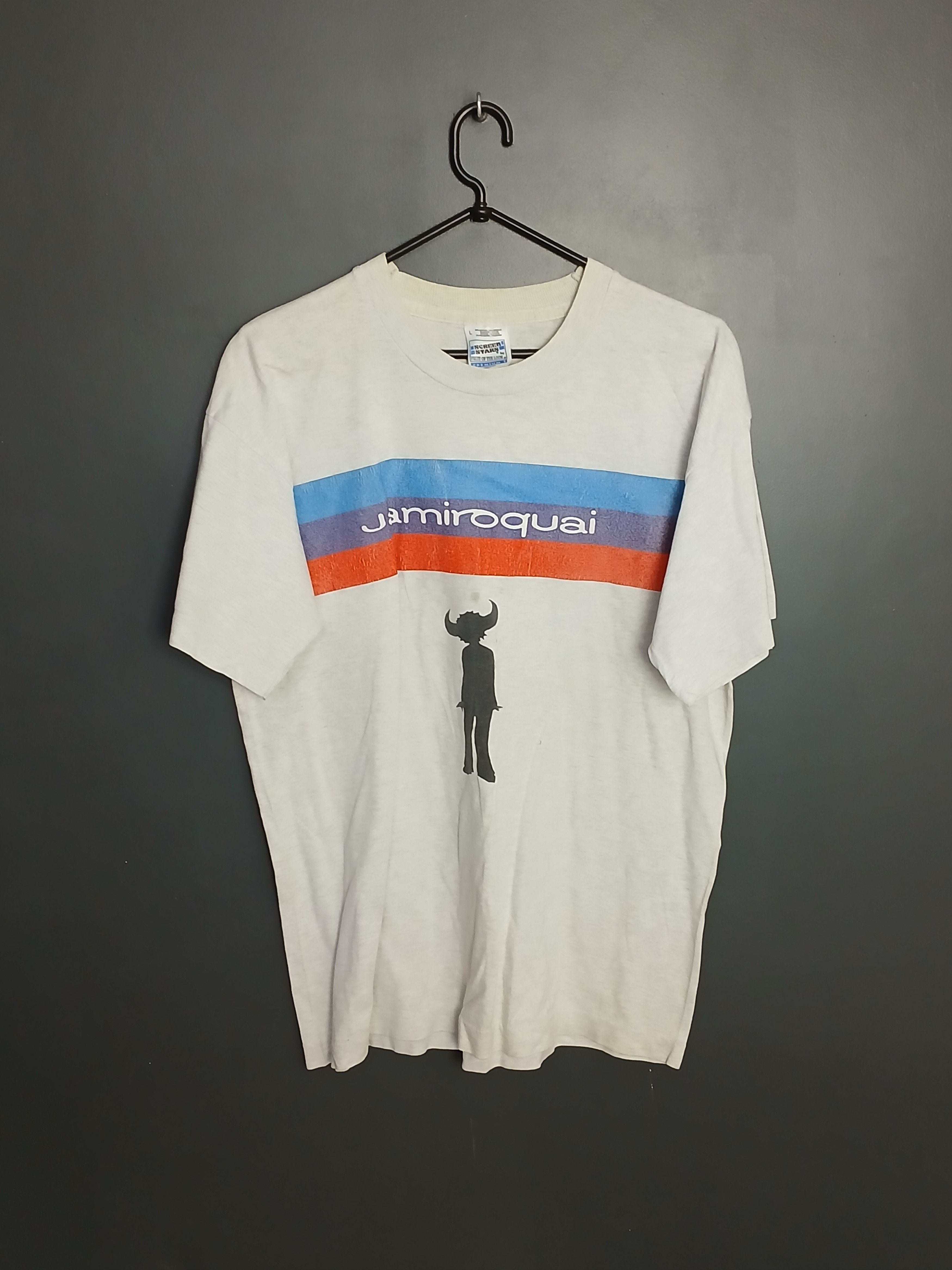 Band Tees × Vintage Vintage Jimiroquai Single Stitch T-Shirt Size US L / EU 52-54 / 3 - 1 Thumbnail