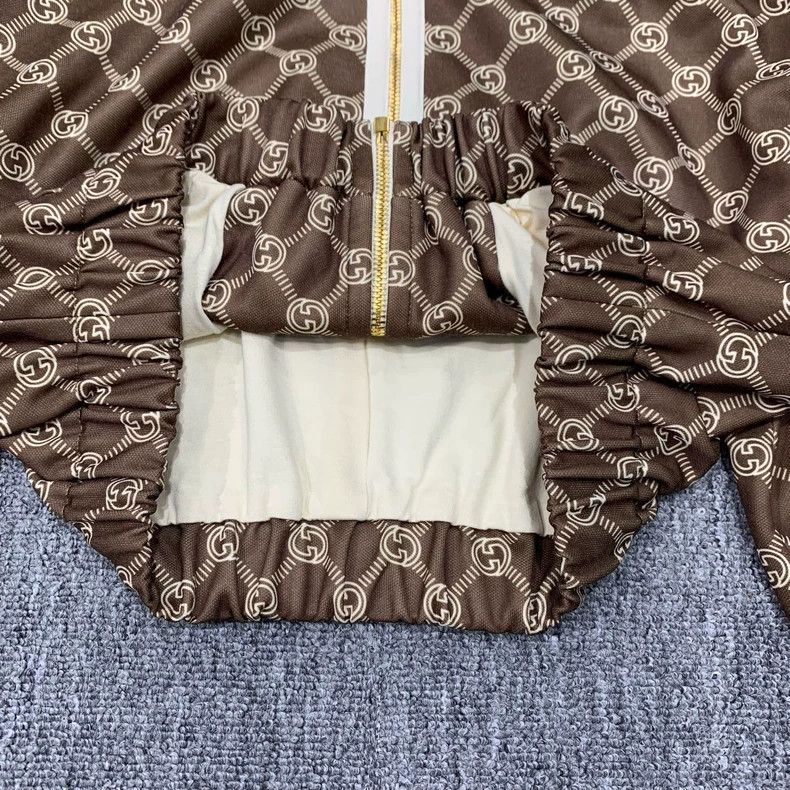 Gucci Gucci Brown full-print short coat 2501-Nextarrow Size US M / EU 48-50 / 2 - 8 Thumbnail