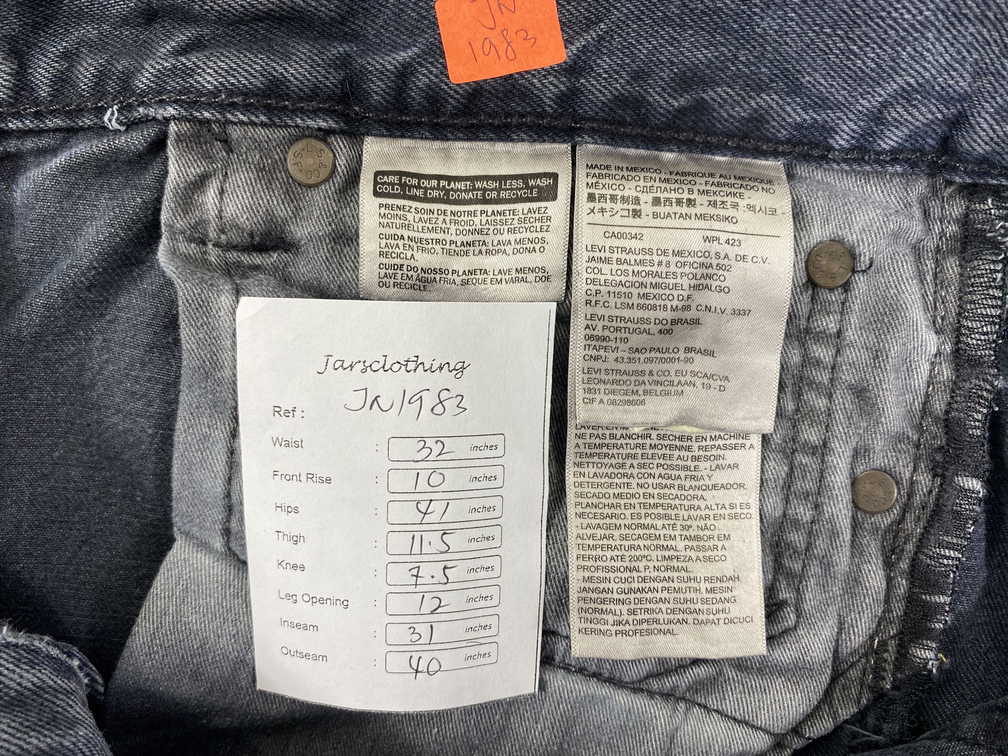 Japanese Brand Dark Blue Vintage Levi's 511 Jeans 32x31 Denim -JN1983 Size US 32 / EU 48 - 8 Thumbnail