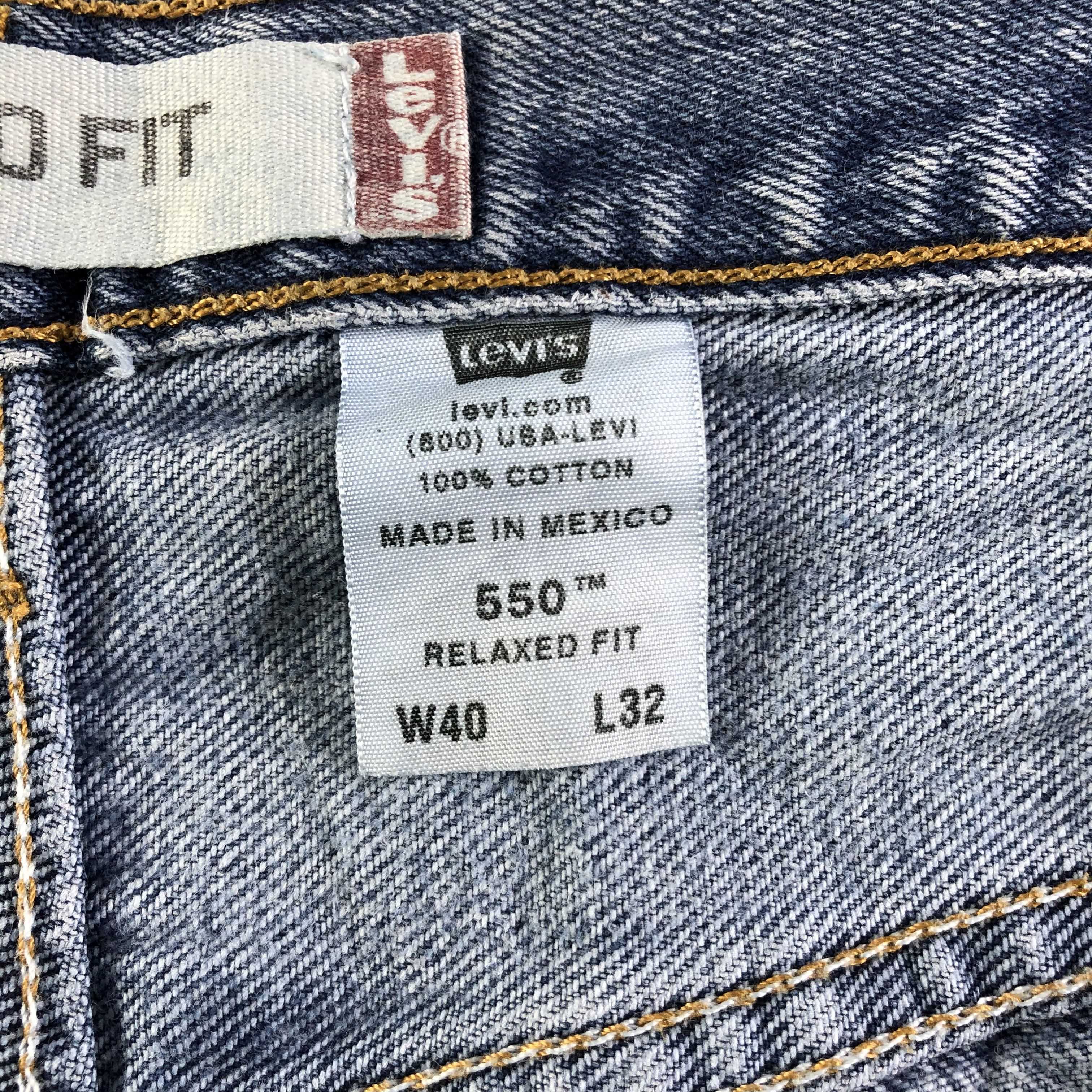 Levi's Vintage Blue Wash Levis 550 Jeans-J3141 Size US 40 / EU 56 - 10 Thumbnail