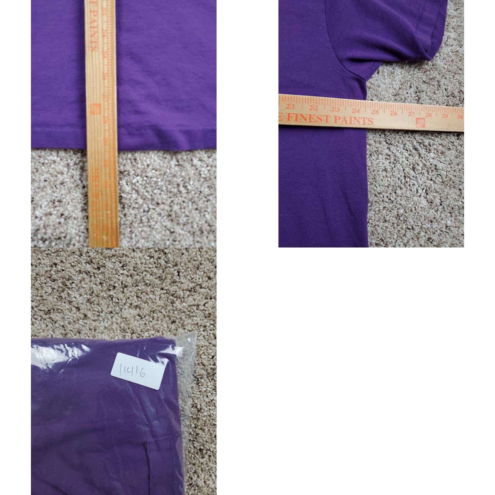 Vintage VINTAGE 90s BVD T Shirt 2XL Mens Purple Pocket Blank Single Stitch USA Made Size US XXL / EU 58 / 5 - 8 Thumbnail