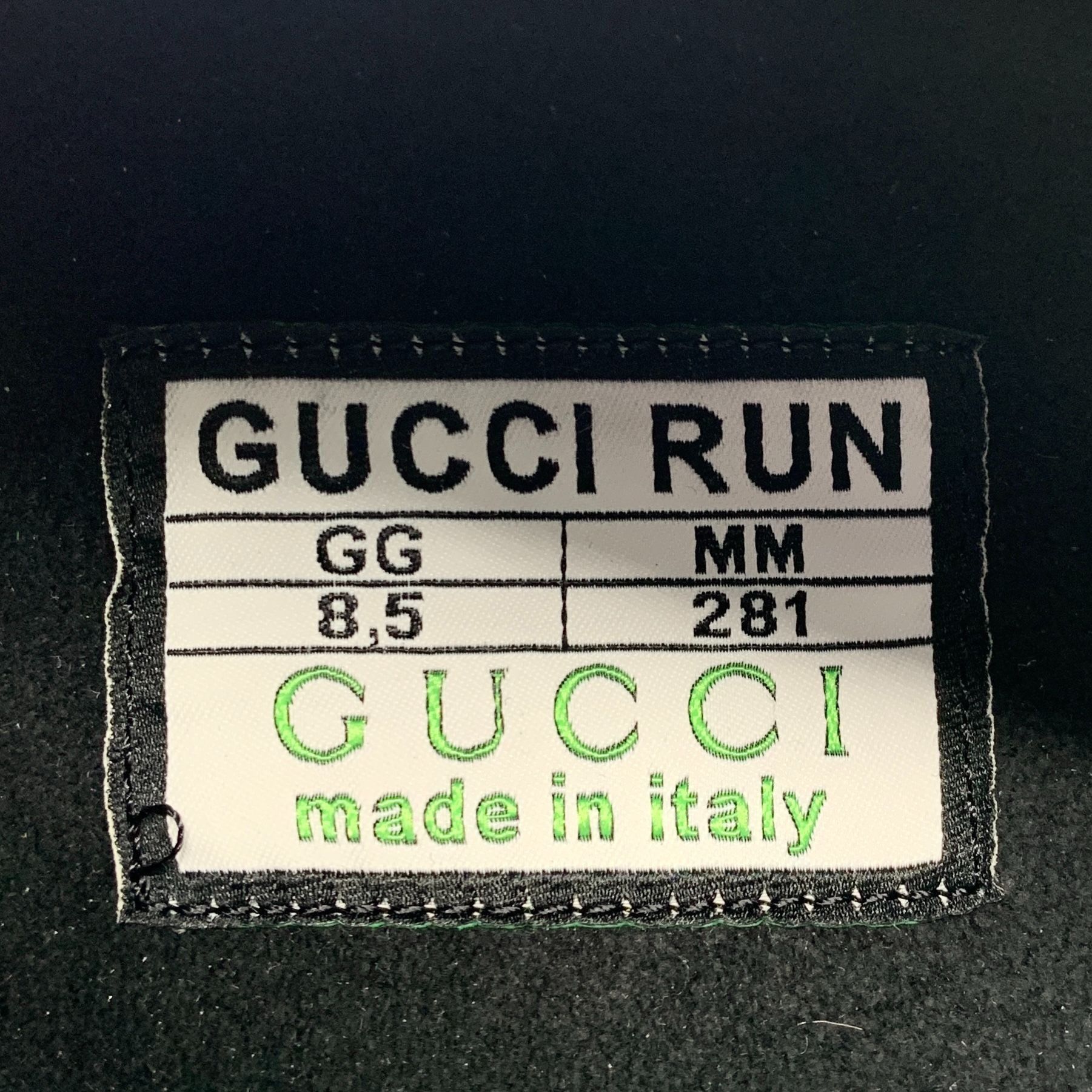 Gucci Gucci Run Black & Yellow Sneakers With Neon Green Laces Size US 9.5 / EU 42-43 - 6 Thumbnail