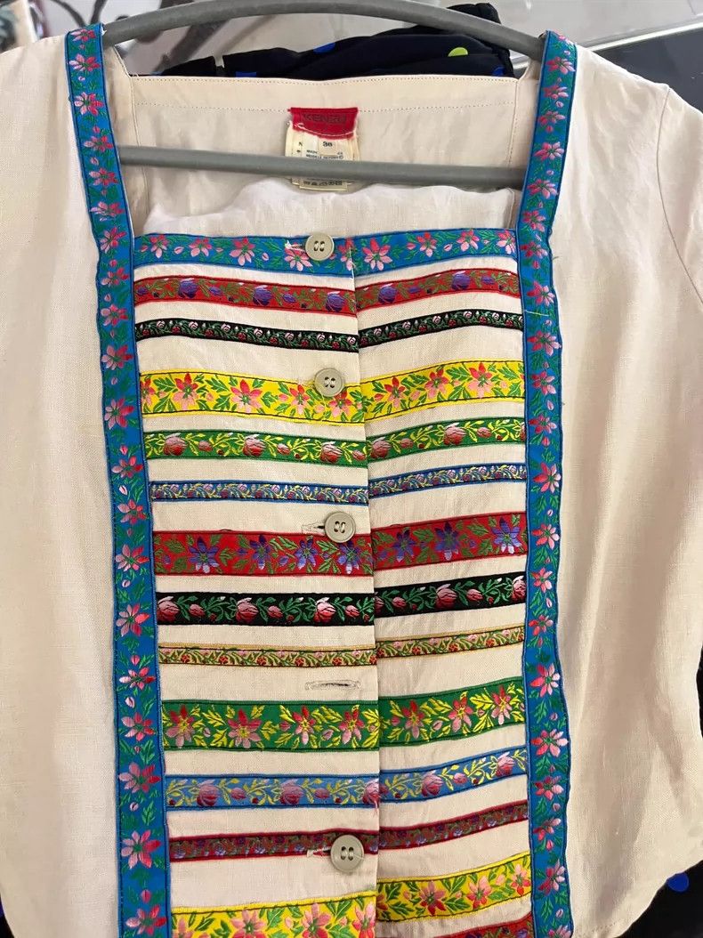 Kenzo Kenzo vintage embroidered collared shirt Size XS / US 0-2 / IT 36-38 - 4 Thumbnail